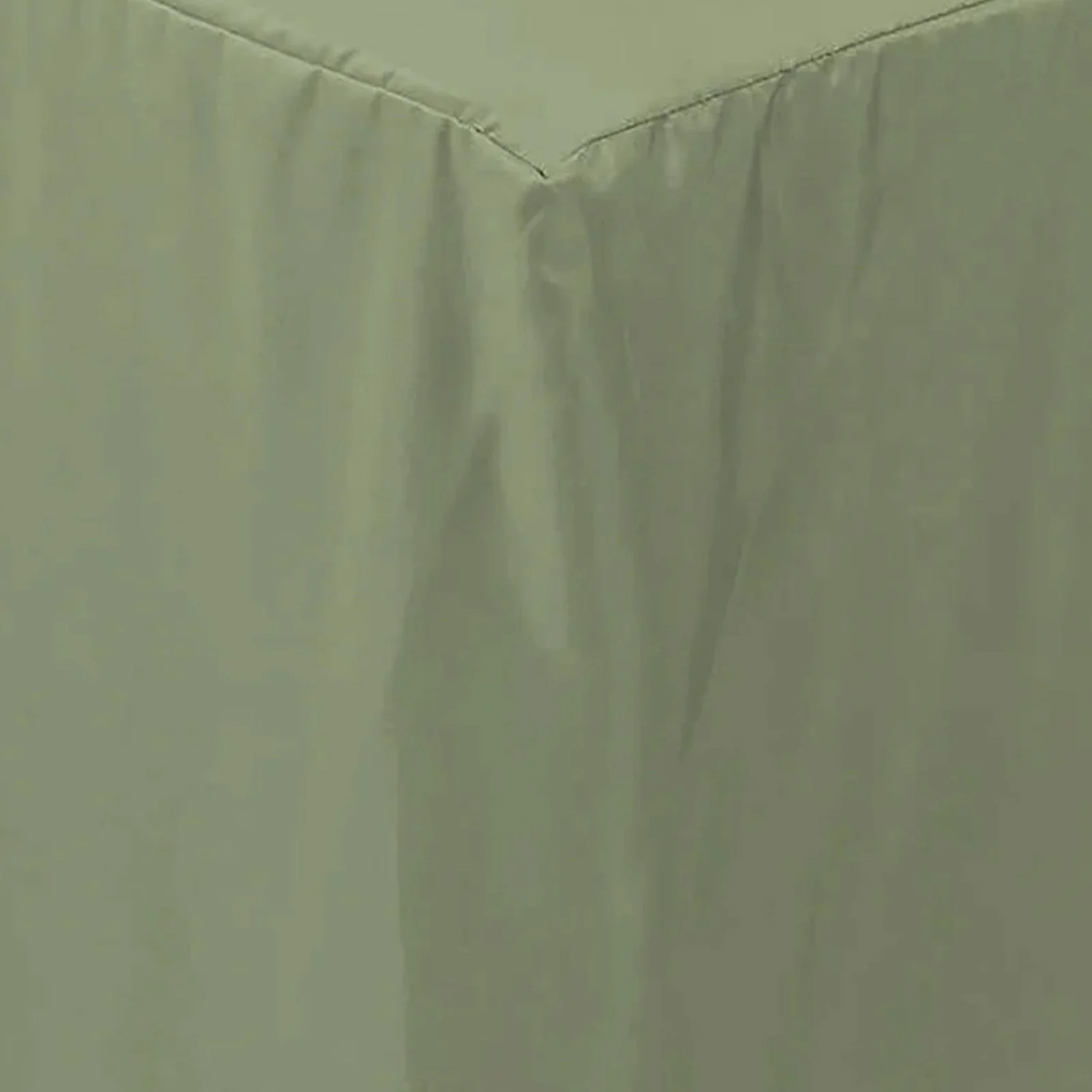 Fitted Polyester Rectangle Tablecloth 72"x30" Dusty Sage Green - Perfect for Standard Tables - Image 7