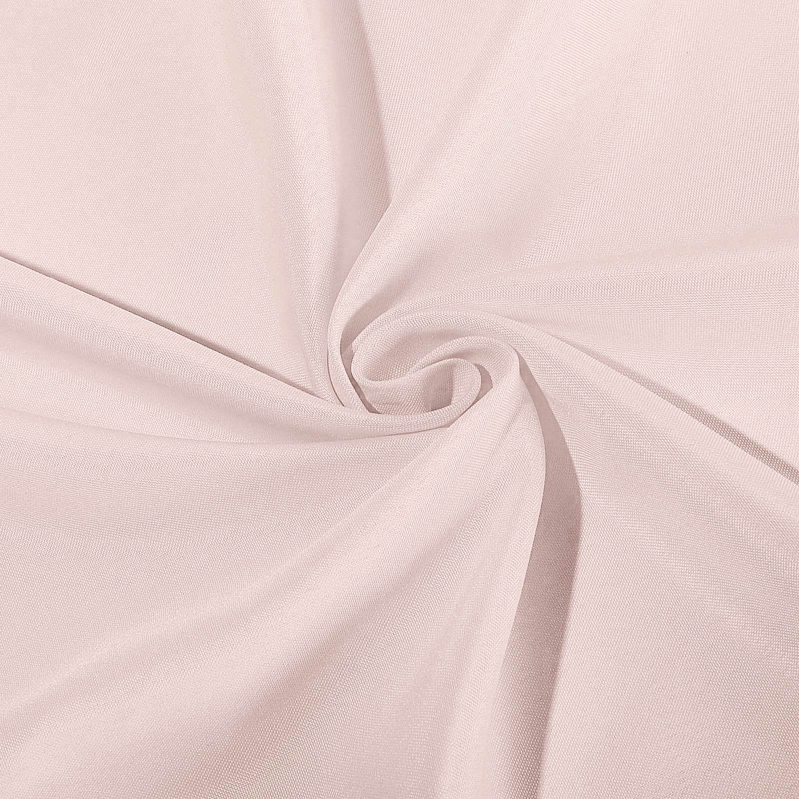 Fitted Polyester Rectangle Tablecloth 96"x30" Blush - Snug Fit for Large Tables - Image 6