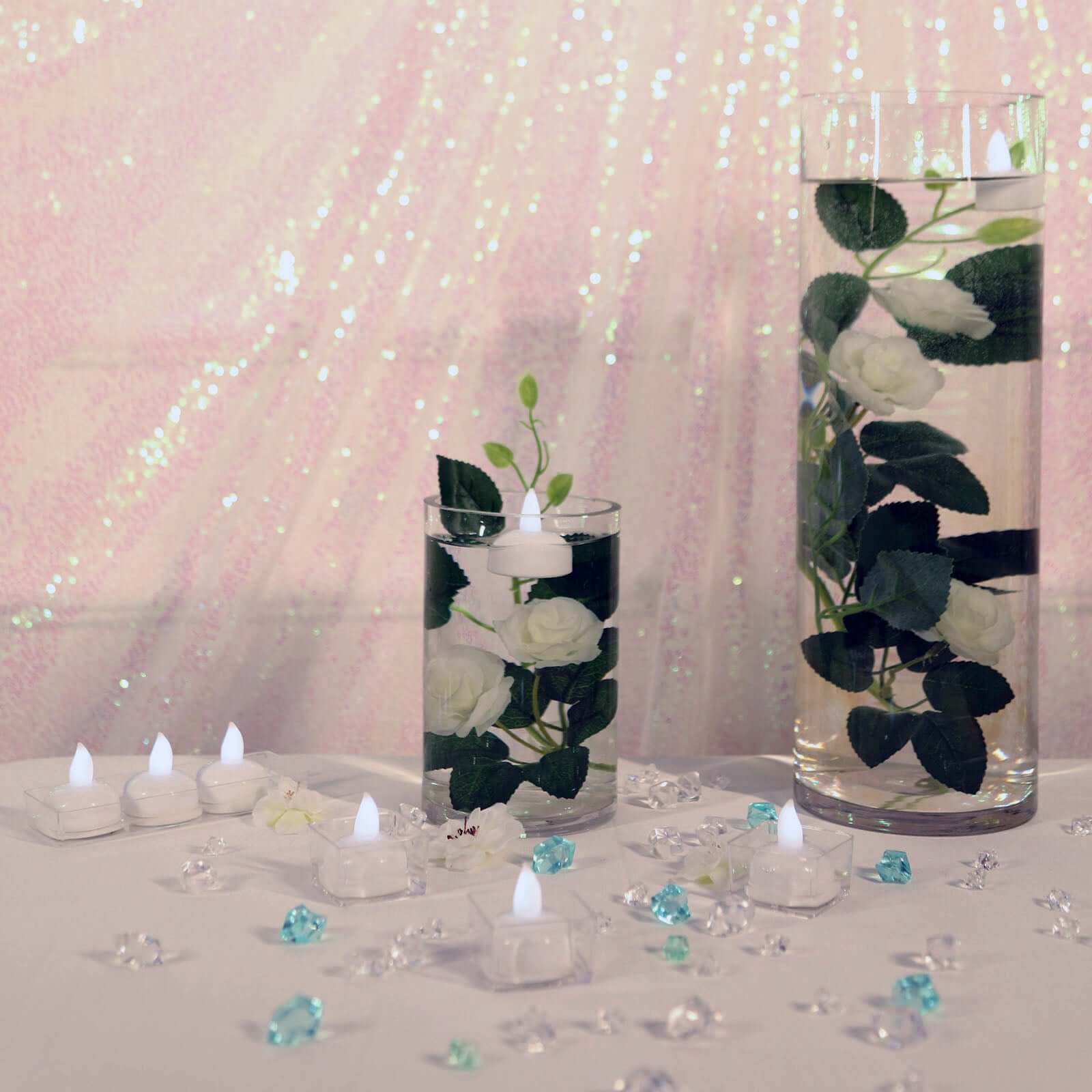 12-Pack LED Tealight Candles Flameless Cool White - Floating Waterproof Lights for Décor - Image 6
