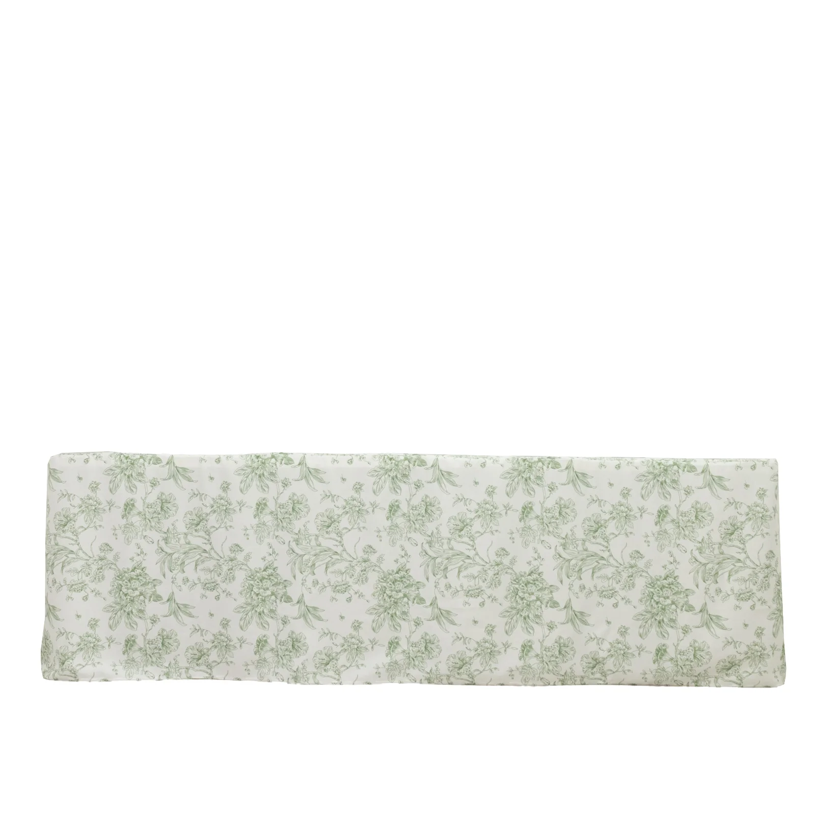 French Toile Fitted Polyester Tablecloth 8ft – Dusty Sage Green & White Rectangular Wrinkle-Resistant Table Cover - Image 5