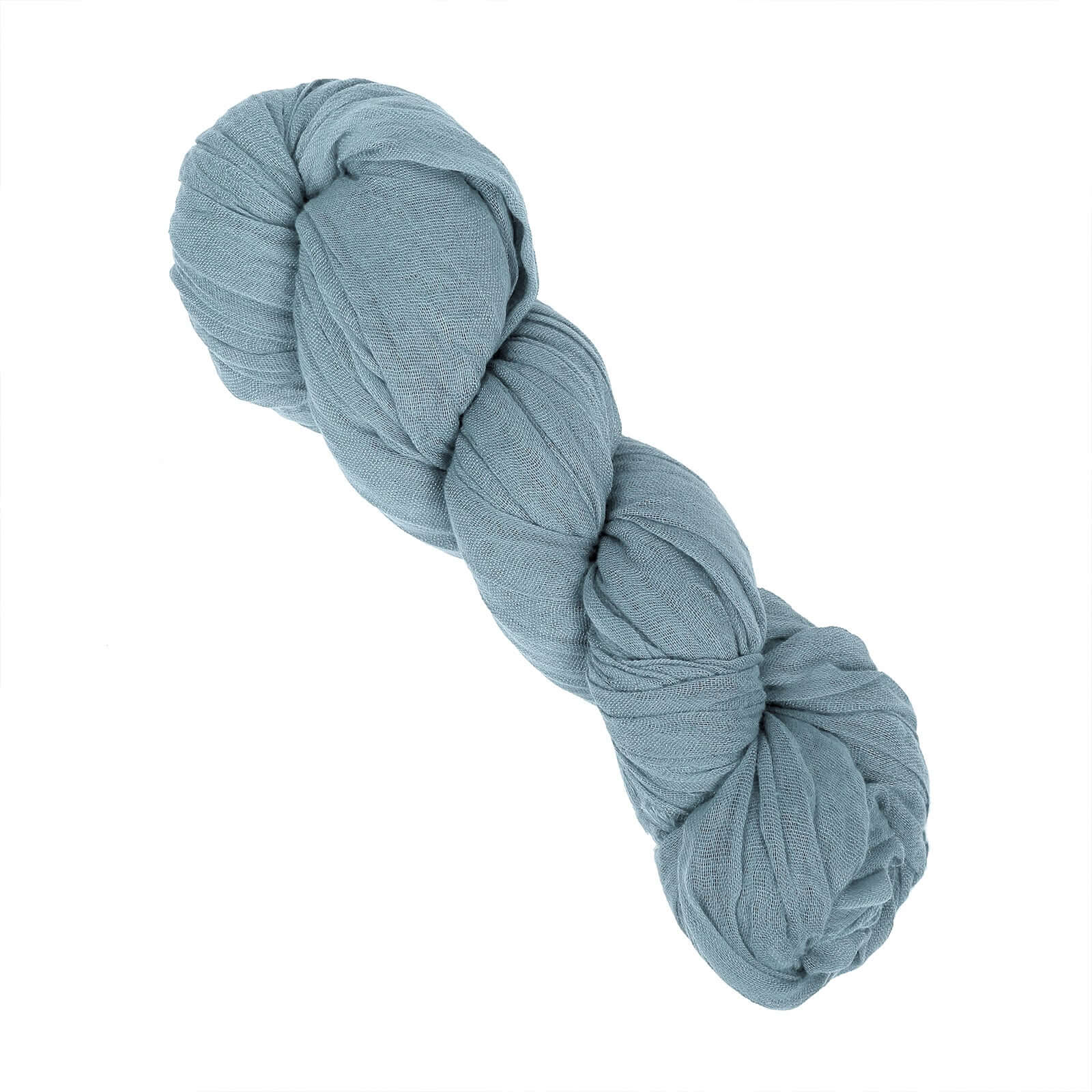 Gauze Cheesecloth Table Runner 10ft Dusty Blue - Rustic Boho Table Linen - Image 3