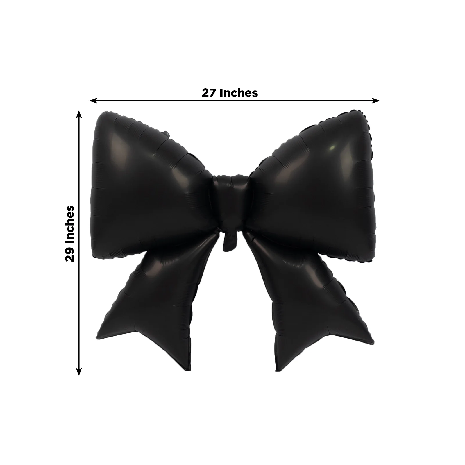 10 Pack Giant Foil Bow Balloons – Matte Black Party Balloons for Backdrop, Photo Booth & Event Styling, 29″ x 27″ Inflated - Image 3