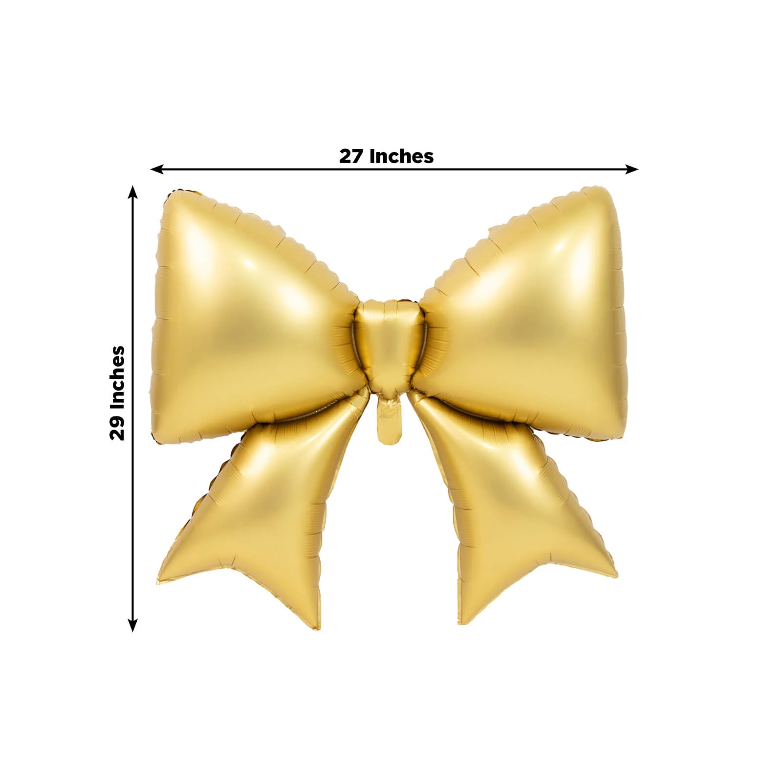 10 Pack Giant Foil Bow Balloons – Matte Gold Party Balloons for Backdrop, Photo Booth & Event Styling, 29″ x 27″ Inflated - Image 3