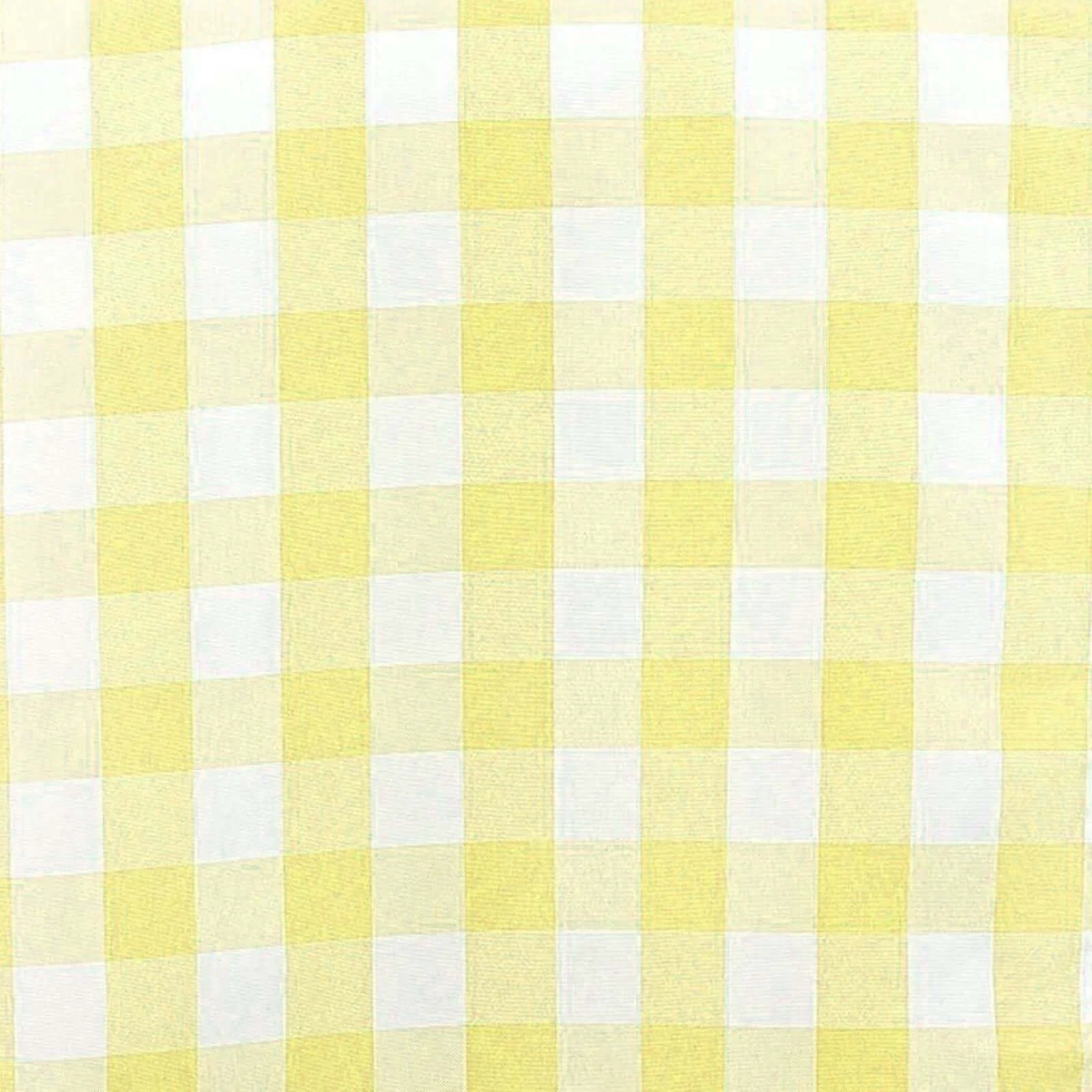 Gingham Polyester Table Runner 14"x108" Yellow/White Buffalo Plaid - Checkered Table Linen - Image 6