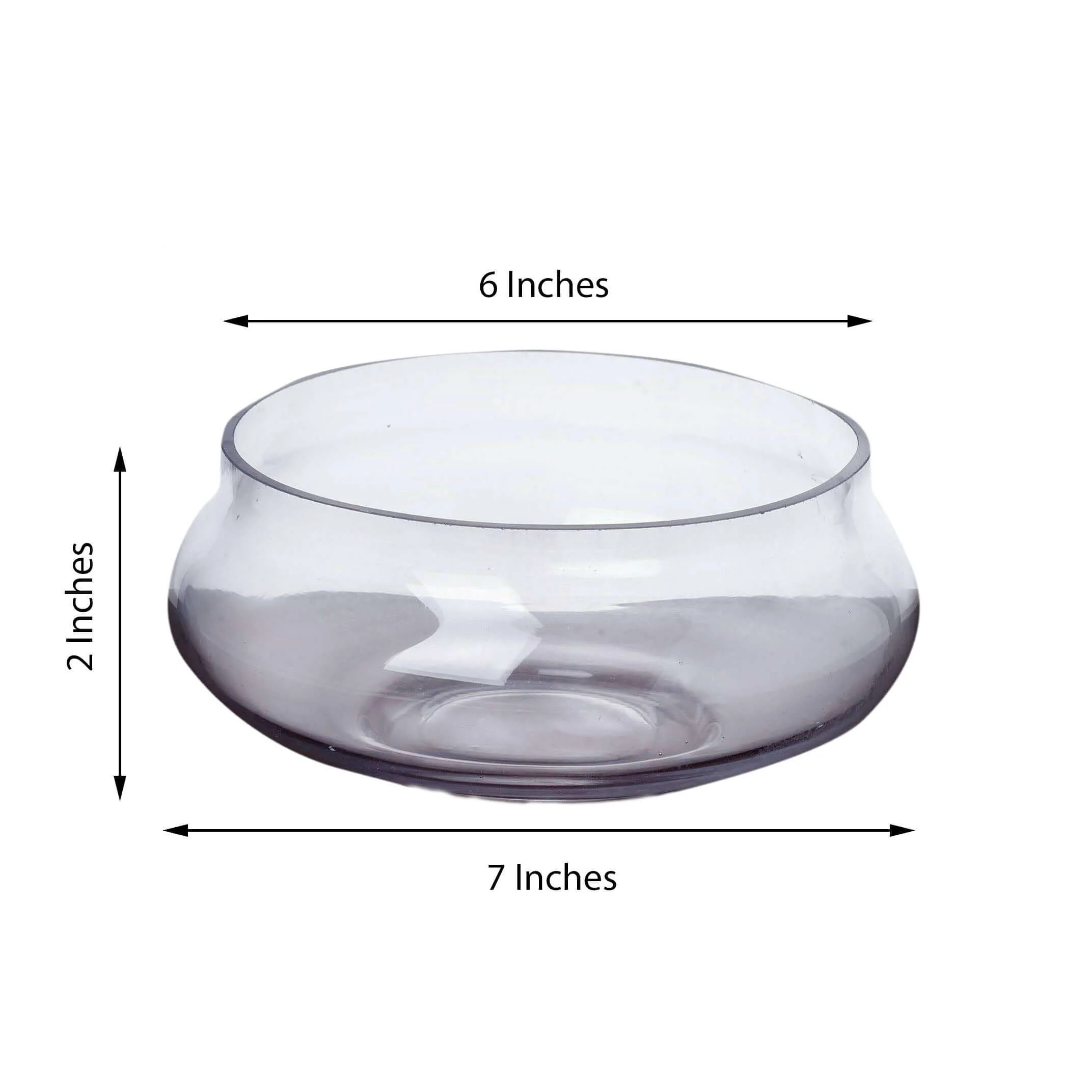 Glass Floating Candle Bowl 7" Multi-Purpose Design - Table Centerpiece for Decor - Image 3