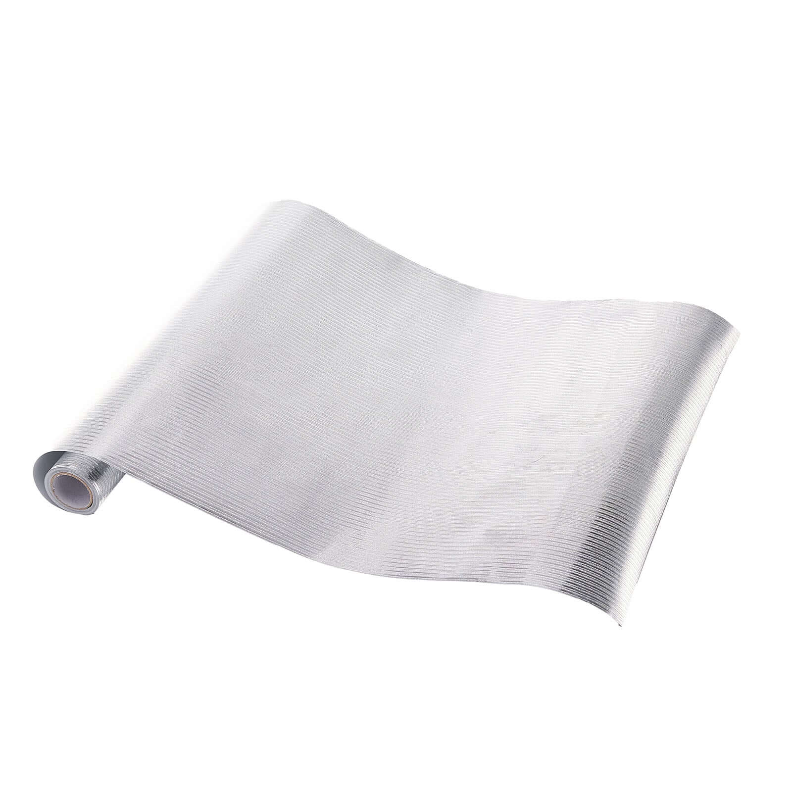 Glitter Paper Table Runner Roll 9ft Silver Ridge Pattern - Stylish Disposable Party Decor - Image 7