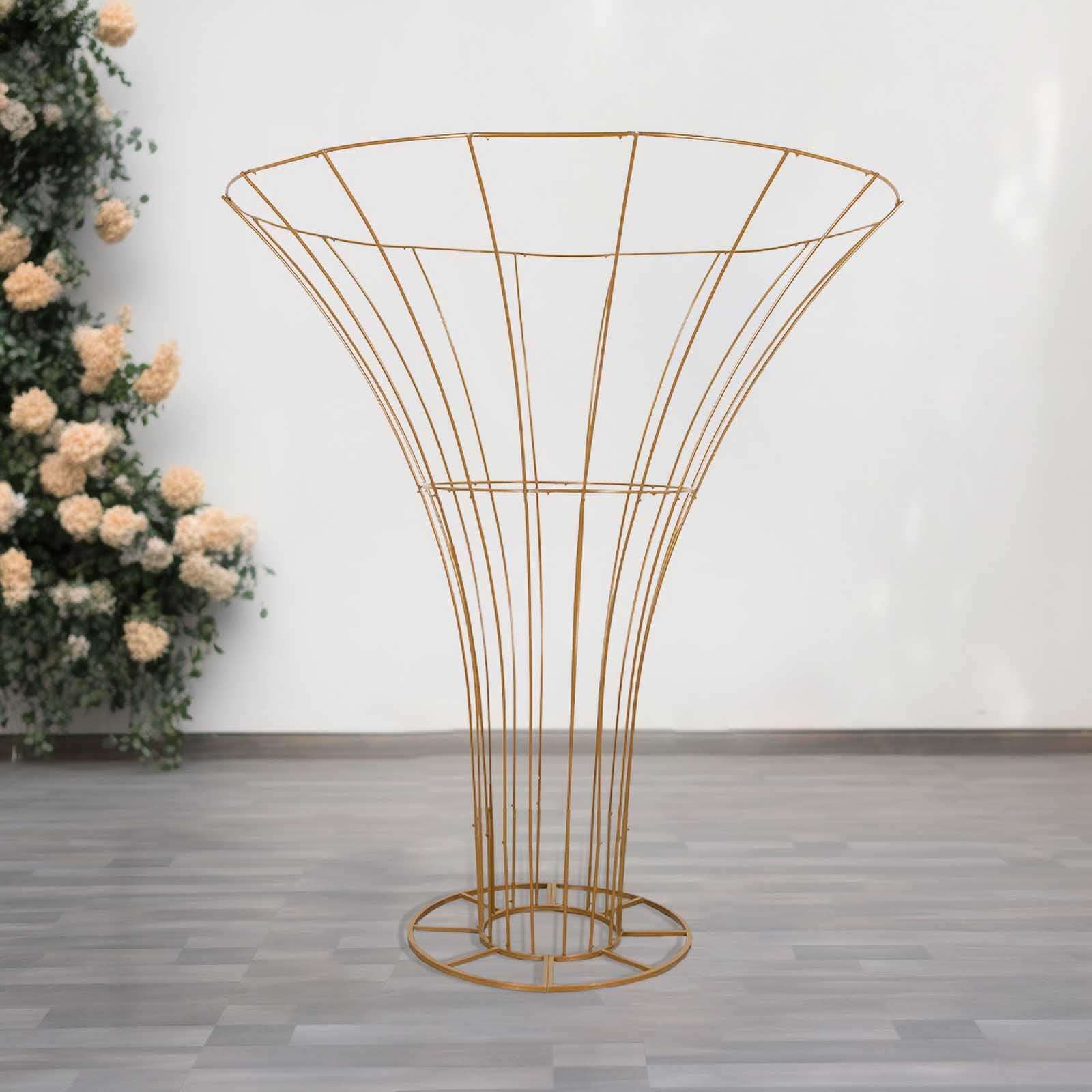Gold Floor Standing Blossom Metal Tree Flower Frame, Wedding Floral Display Stand - 6.5ft - Image 6