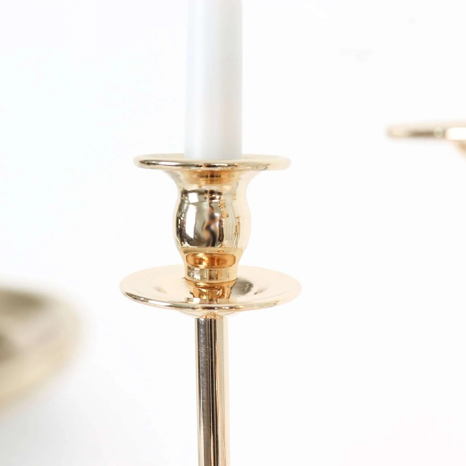 Gold Metal 5-Arm Candle Holder Table Centerpiece 20" Candelabra - Taper Candlestick Stand - Image 8