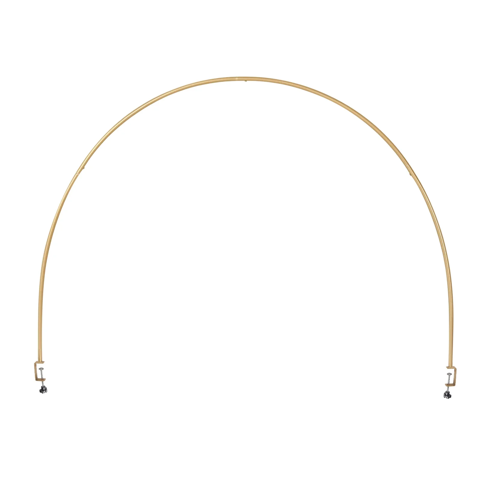 Gold Metal Over-The-Table Rod Stand with Clamps, Round Top Balloon Arch Flower Stand for Wedding and Party Decorations - 4ftx6ft - Image 7