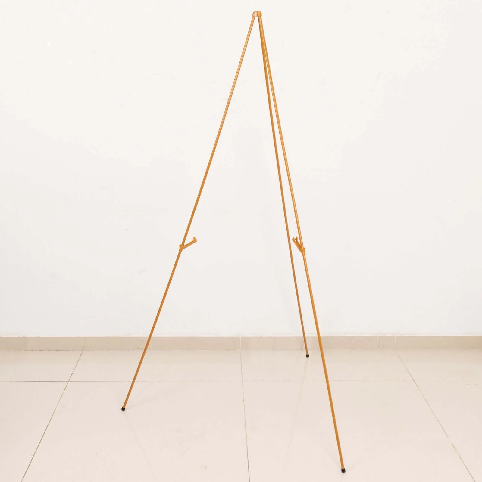 Gold Metal Sign Holder Easel Stand, Collapsible Tripod Stand 65" - Image 2