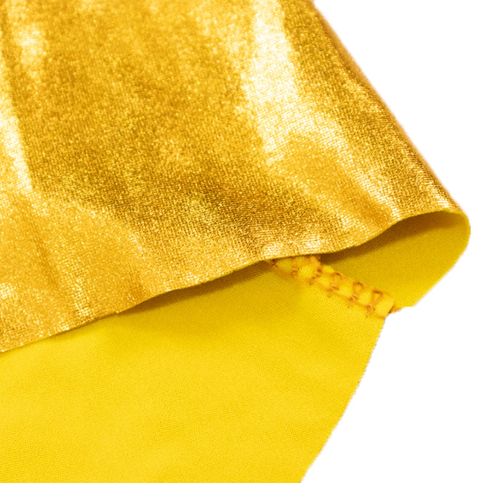 Gold Metallic Spandex Wedding Arch Cover for Arc de Triomphe Stand, Stretch Fitted Floral Balloon Frame Backdrop Stand Cover - 8ft - Image 6