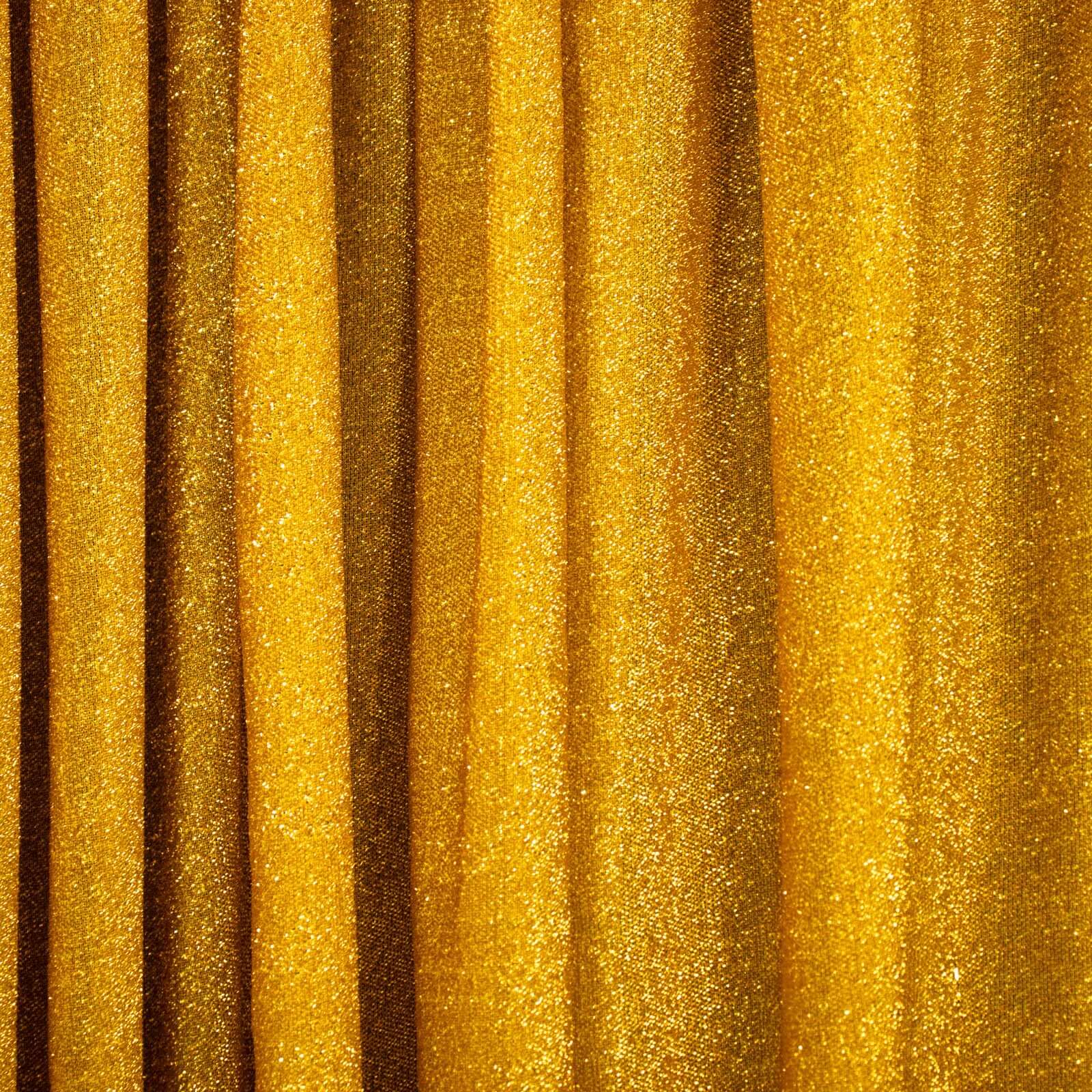 Gold Metallic Shimmer Tinsel Backdrop Drape Curtain, Event Background Divider Panel - 20ftx10ft - Image 7