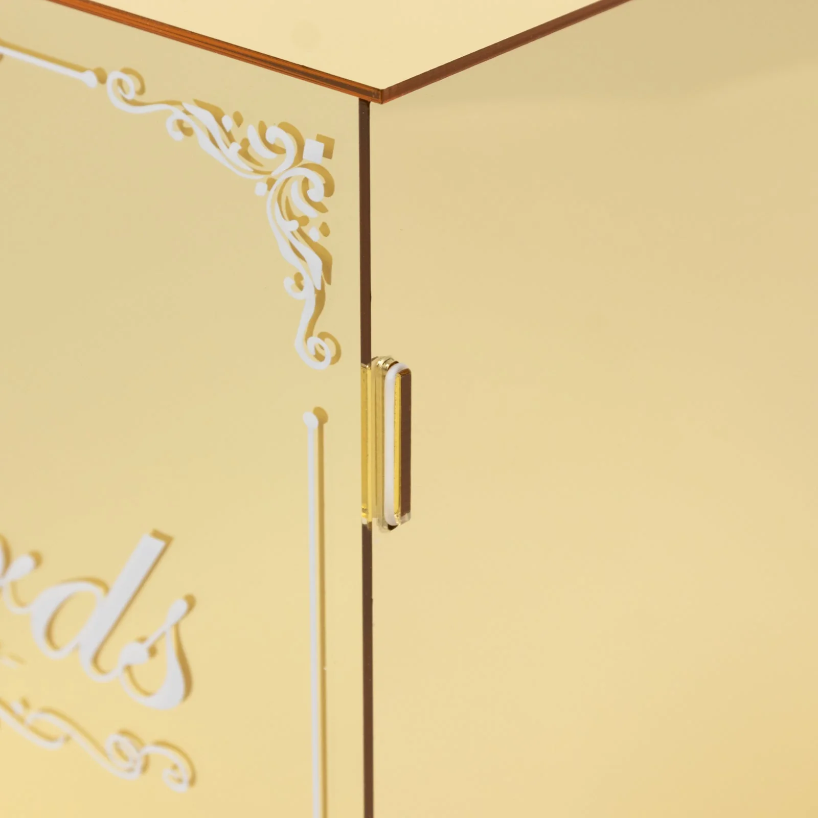 Gold Mirror Acrylic Wedding Card Box with Slot - Wishing Well Money Box for Weddings, Birthdays, and Parties - 10" - Image 8