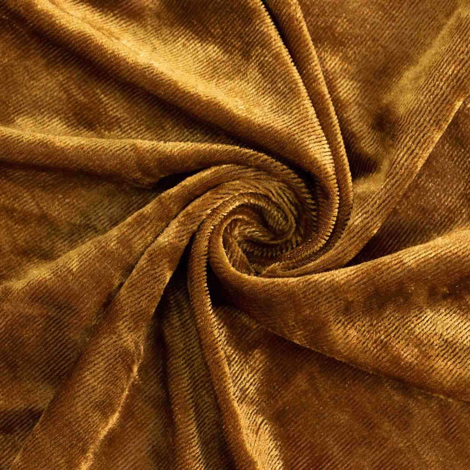 Crushed Velvet Backdrop Curtain – Gold 5ft x 12ft Event Drape with Rod Pocket, Privacy Panel for Photo Booths & Events - Image 9