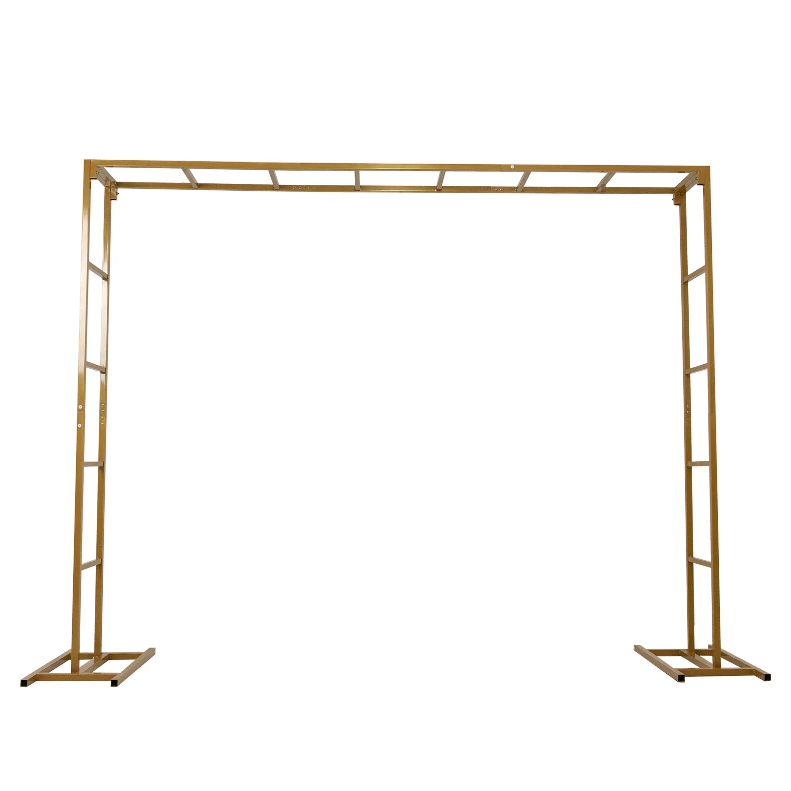 Gold Rectangular Arbor - Freestanding 6' High Over the Table Stand, Backdrop Stand with Double Frame for Floral Balloon Décor - 6ftx8ft - Image 7
