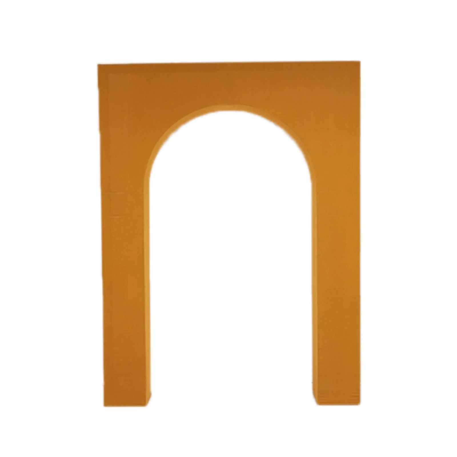 Gold Spandex Wedding Arch Cover for Arc de Triomphe Stand, Stretch Fitted Floral Balloon Frame Backdrop Stand Cover - 8ft - Image 8