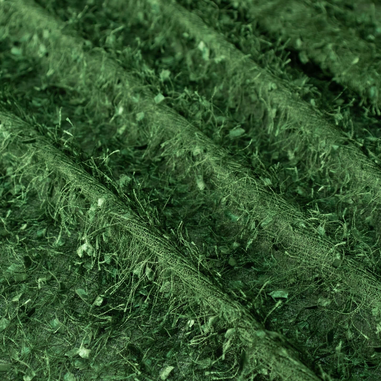 Green Fringe Shag Polyester Backdrop Drape Curtain, Minky Fabric Event Divider Panel - 8ftx8ft - Image 3