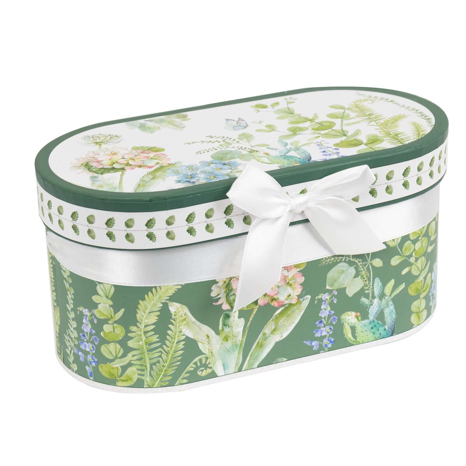 Greenery Theme Bridal Shower Gift Set, 2 Pack Porcelain Coffee Mugs With Matching Keepsake Gift Box and Satin Ribbon Handle - Image 10