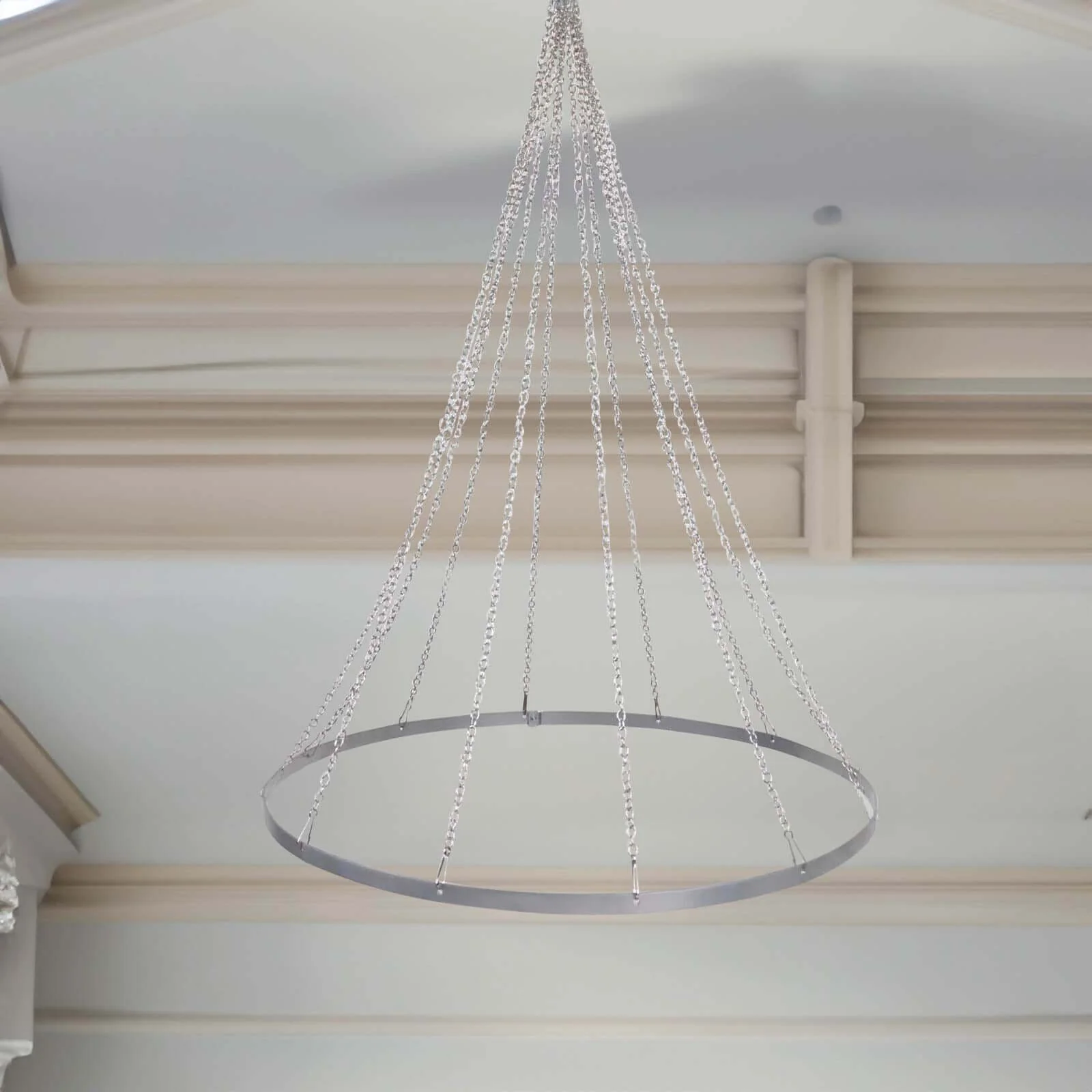 Hanging Hoop Ring Drapery Hardware For 12-Panel Ceiling Draping and FREE Tool Kit - 30"