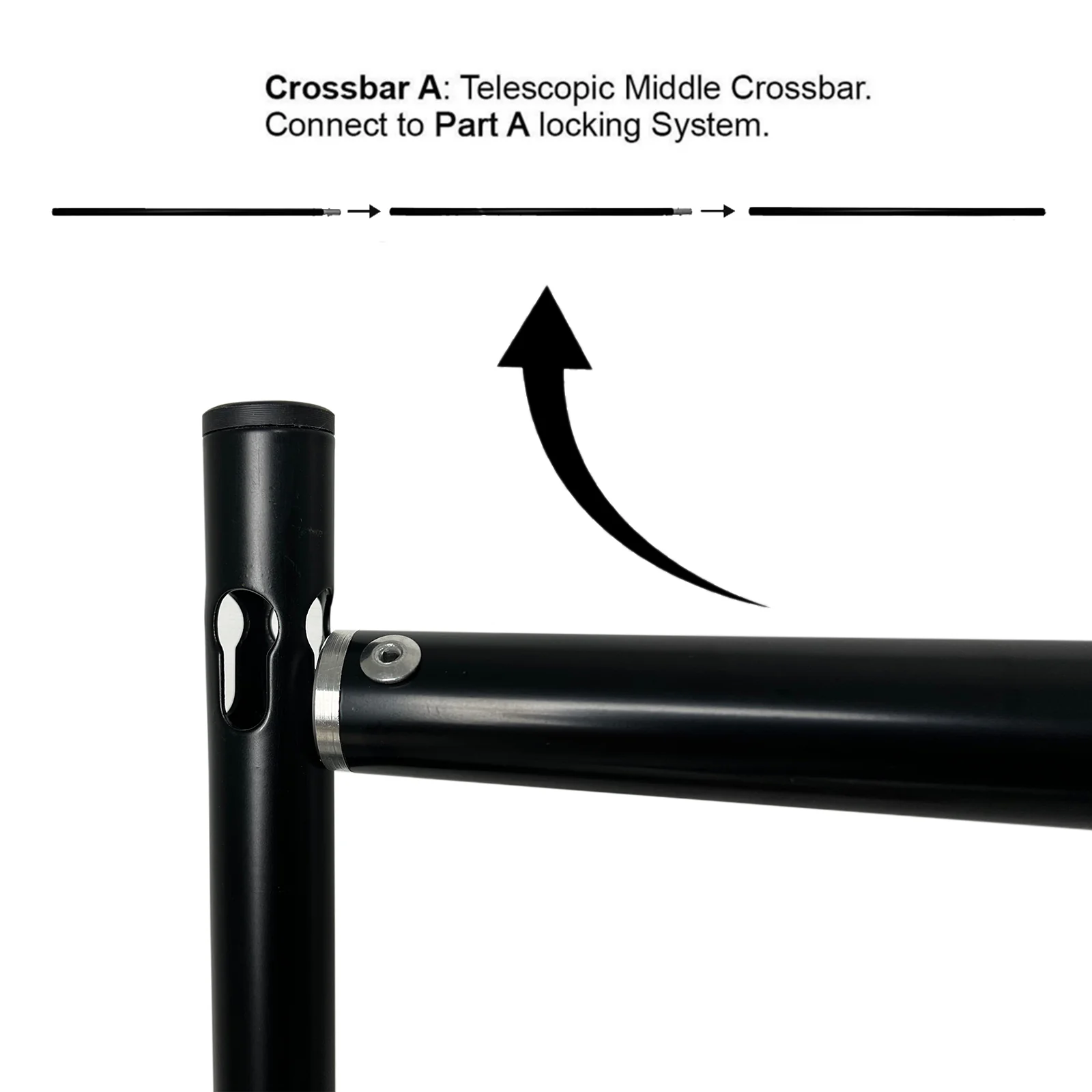 Heavy Duty Metal Backdrop Stand 10ftx12ft Black with Reinforced Crossbar – Pipe and Drape Frame - Image 6