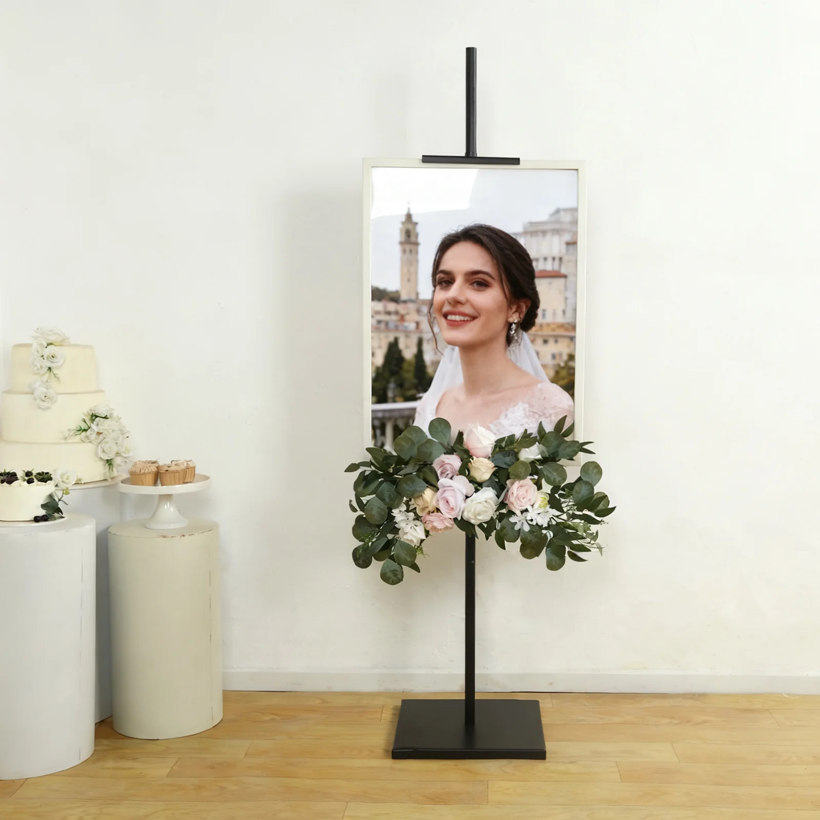 Heavy-Duty Black Metal Floor Easel Stand - Adjustable 5.5ft Display Easel for Paintings, Frames & Artwork - Image 8