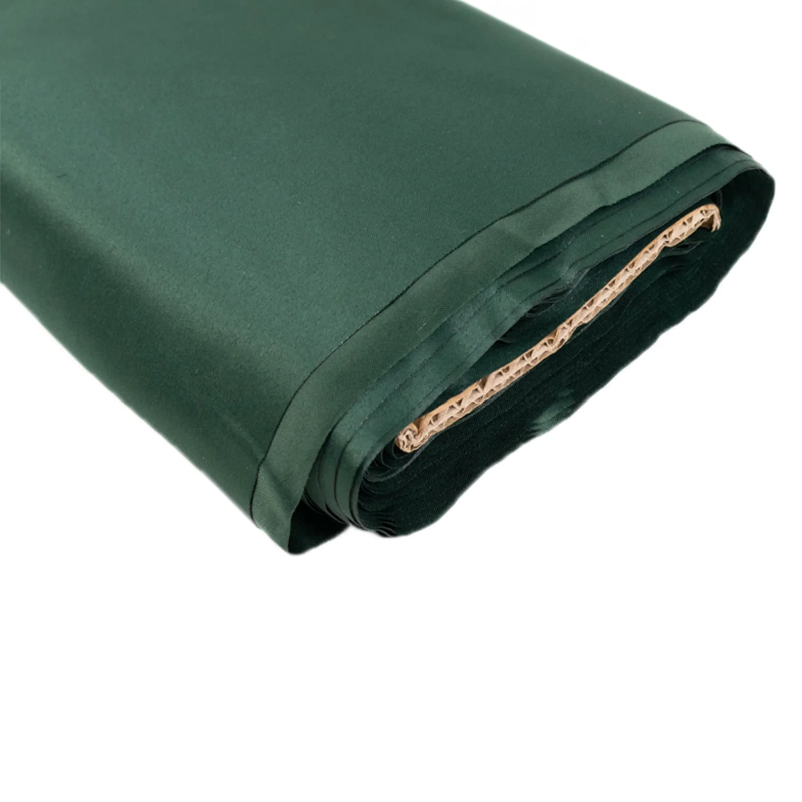 Hunter Emerald Green Lamour Satin Fabric Bolt, Heavy Matte Satin Fabric By The Yard - 54"x10 Yards - Image 3