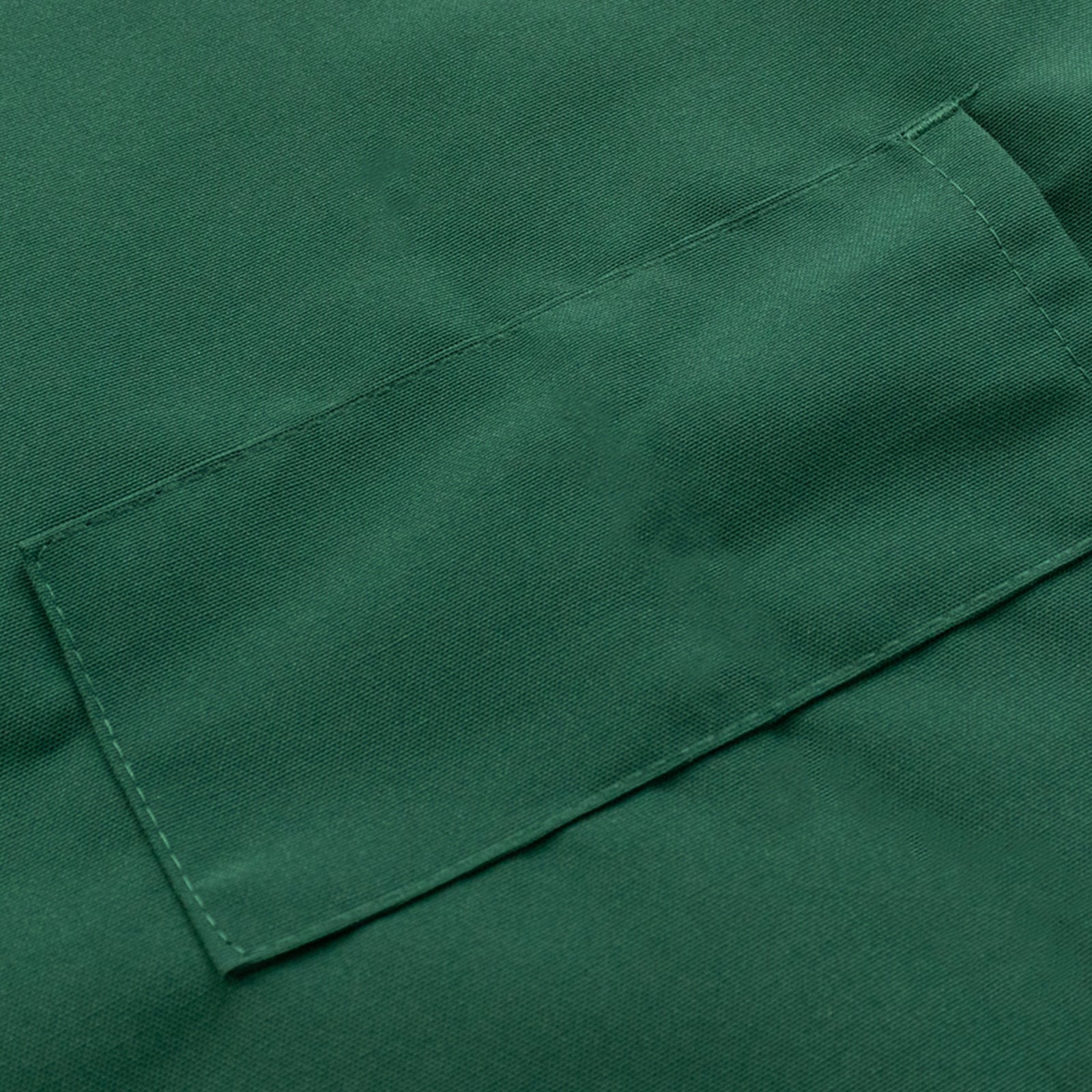 Hunter Emerald Green Premium Polyester Kitchen Chef Apron with Adjustable Neck and Long Ties, Waterdrop Resistant 2 Pockets Unisex Cooking Bib Apron - Image 6