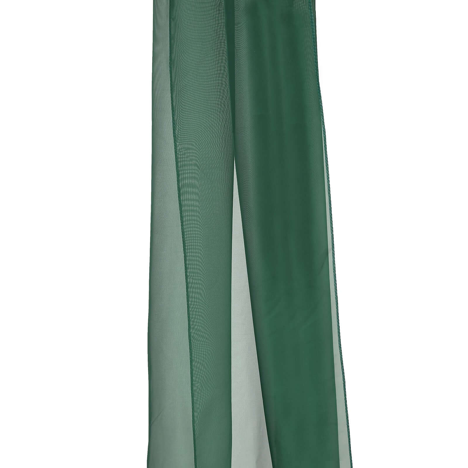 Hunter Emerald Green Sheer Organza Wedding Arch Draping Fabric, Long Curtain Backdrop Window Scarf Valance 18ft - Image 9