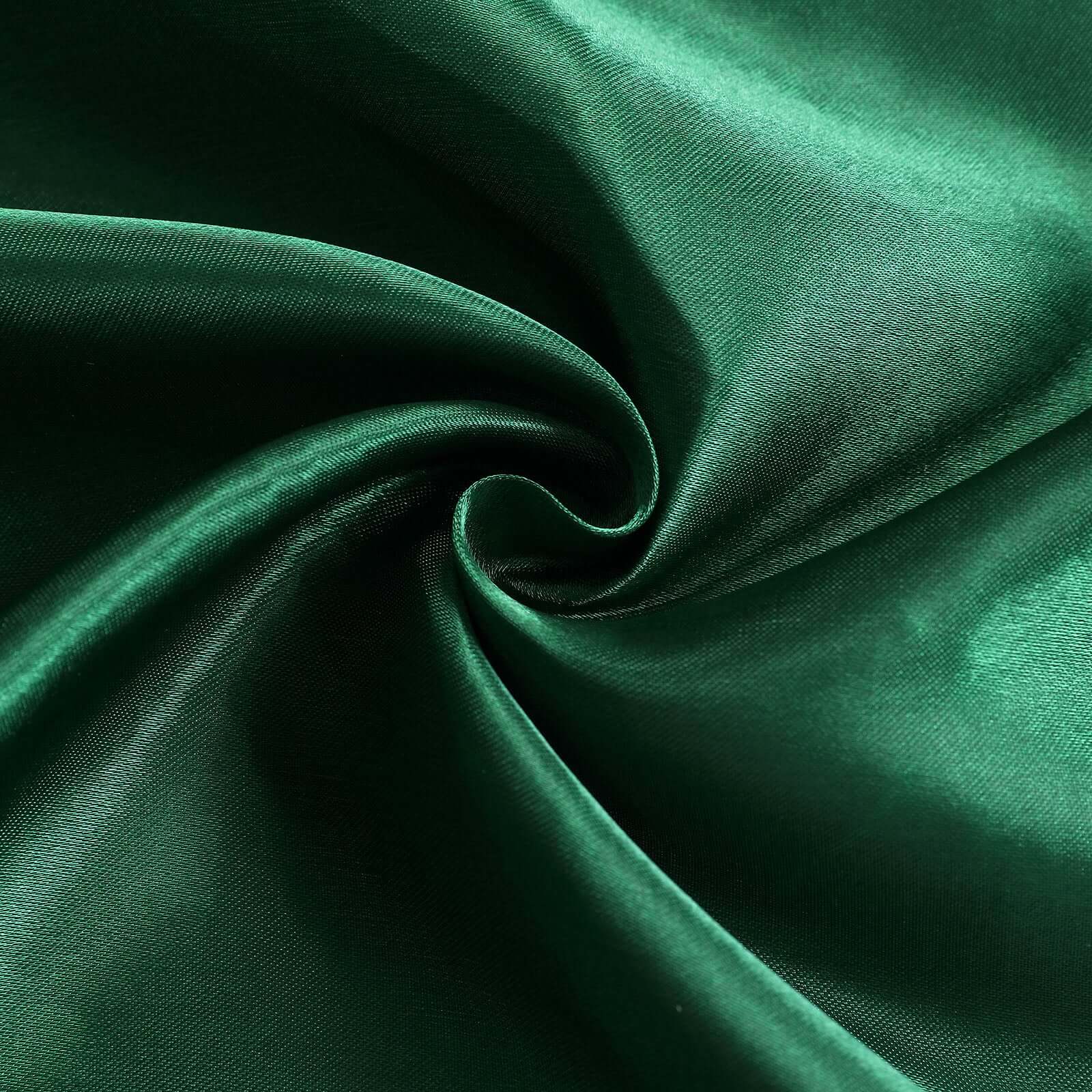 Hunter Emerald Green Satin Backdrop Drape Curtain, Photo Booth Event Divider Panel - 8ftx10ft - Image 8