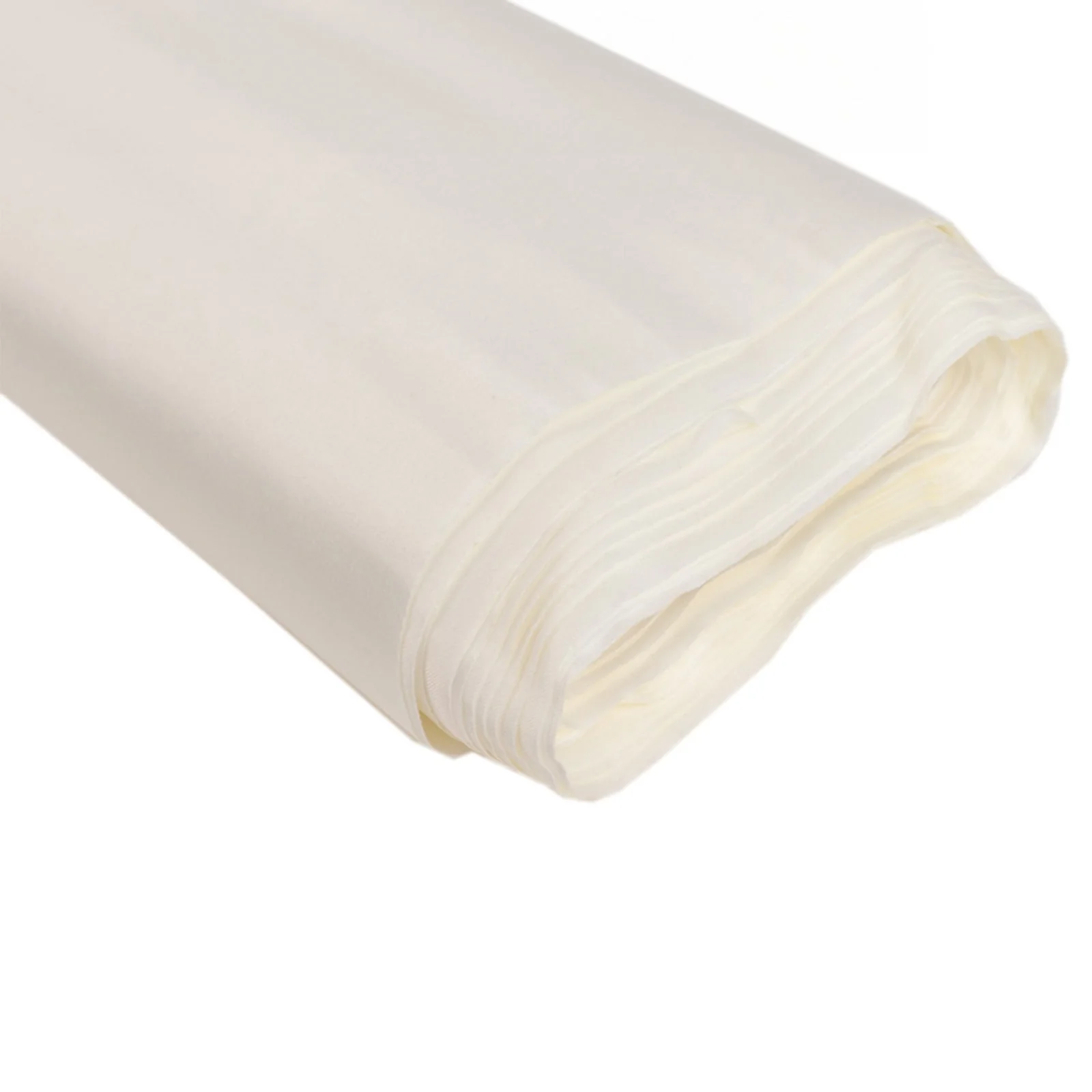 Ivory Lamour Satin Fabric Bolt, Heavy Matte Satin Fabric By The Yard - 54"x10 Yards - Image 3