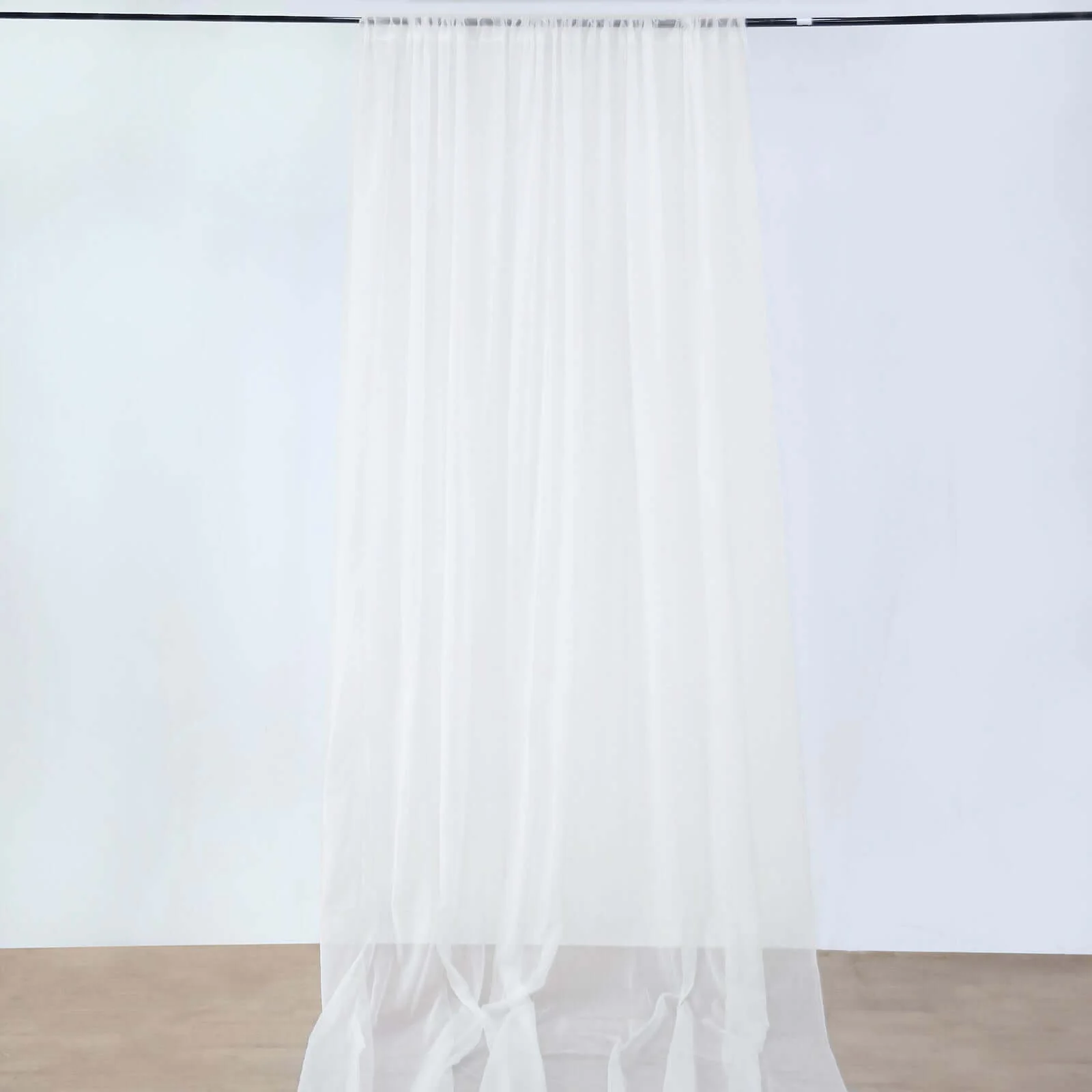 Ivory Sheer Durable Flame Resistant Ceiling/Curtain Draping Panels 10ftx20ft - Image 5