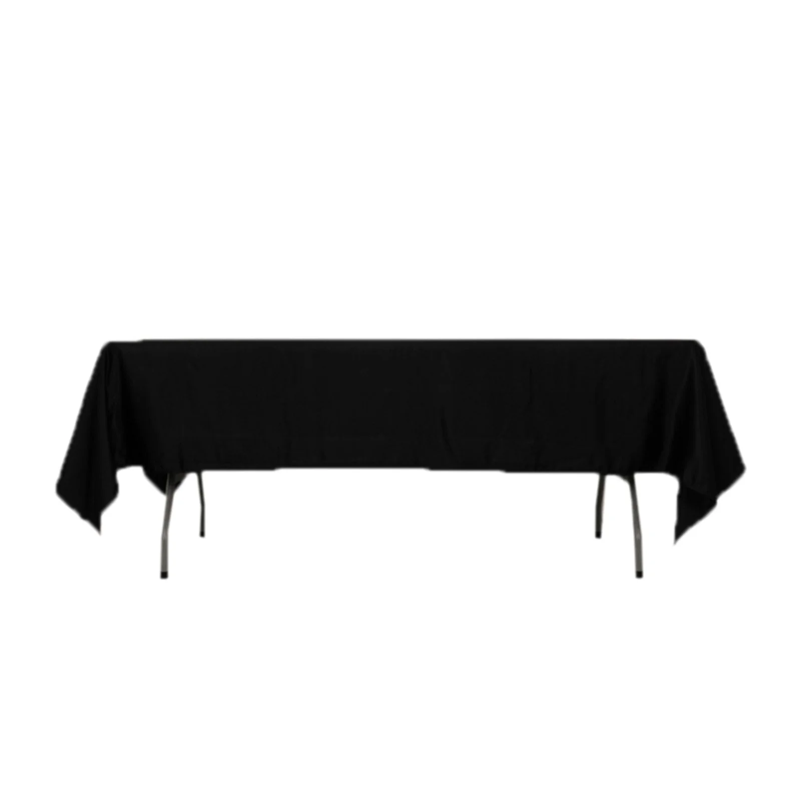 Lamour Satin Rectangle Tablecloth 60"x102" Black - Soft and Wrinkle Resistant Table Cover for Weddings & Parties - Image 7