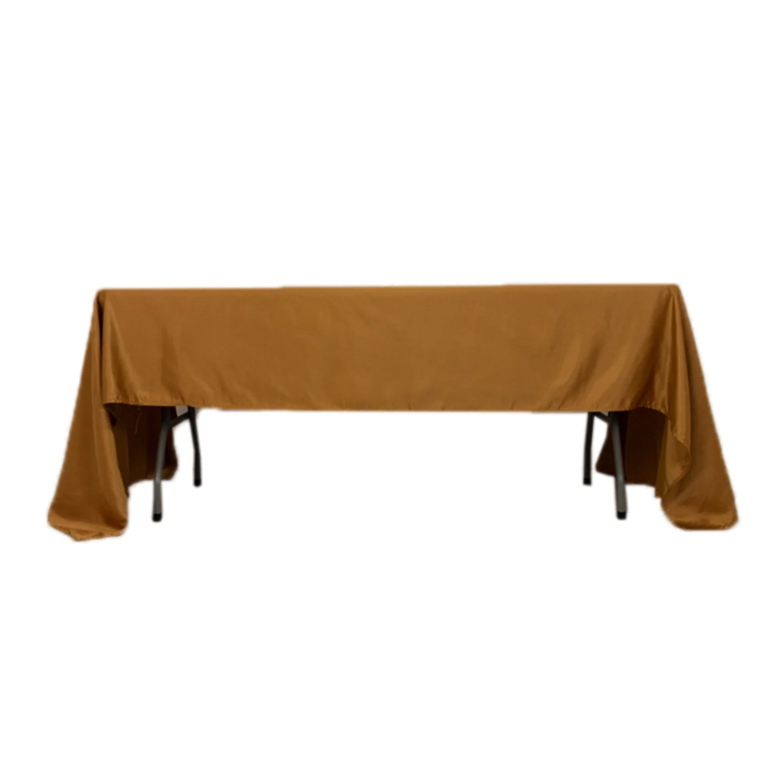 Lamour Satin Rectangle Tablecloth 60"x126" Gold - Durable & Wrinkle-Resistant Table Cover for Casual or Formal Events - Image 6