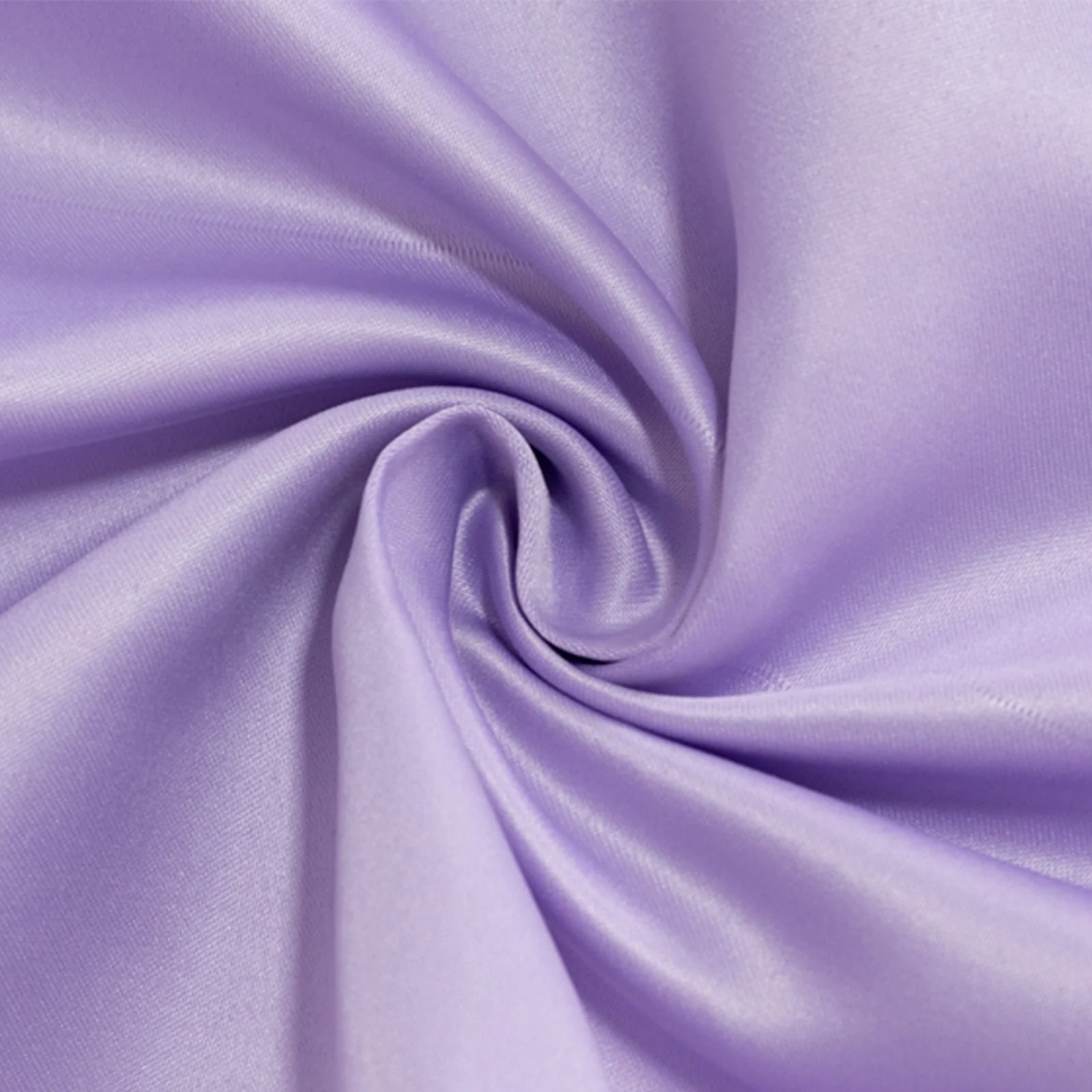 Lamour Satin Round Tablecloth 108" Lavender Lilac - Soft Tempered Sheen Table Cover - Image 8