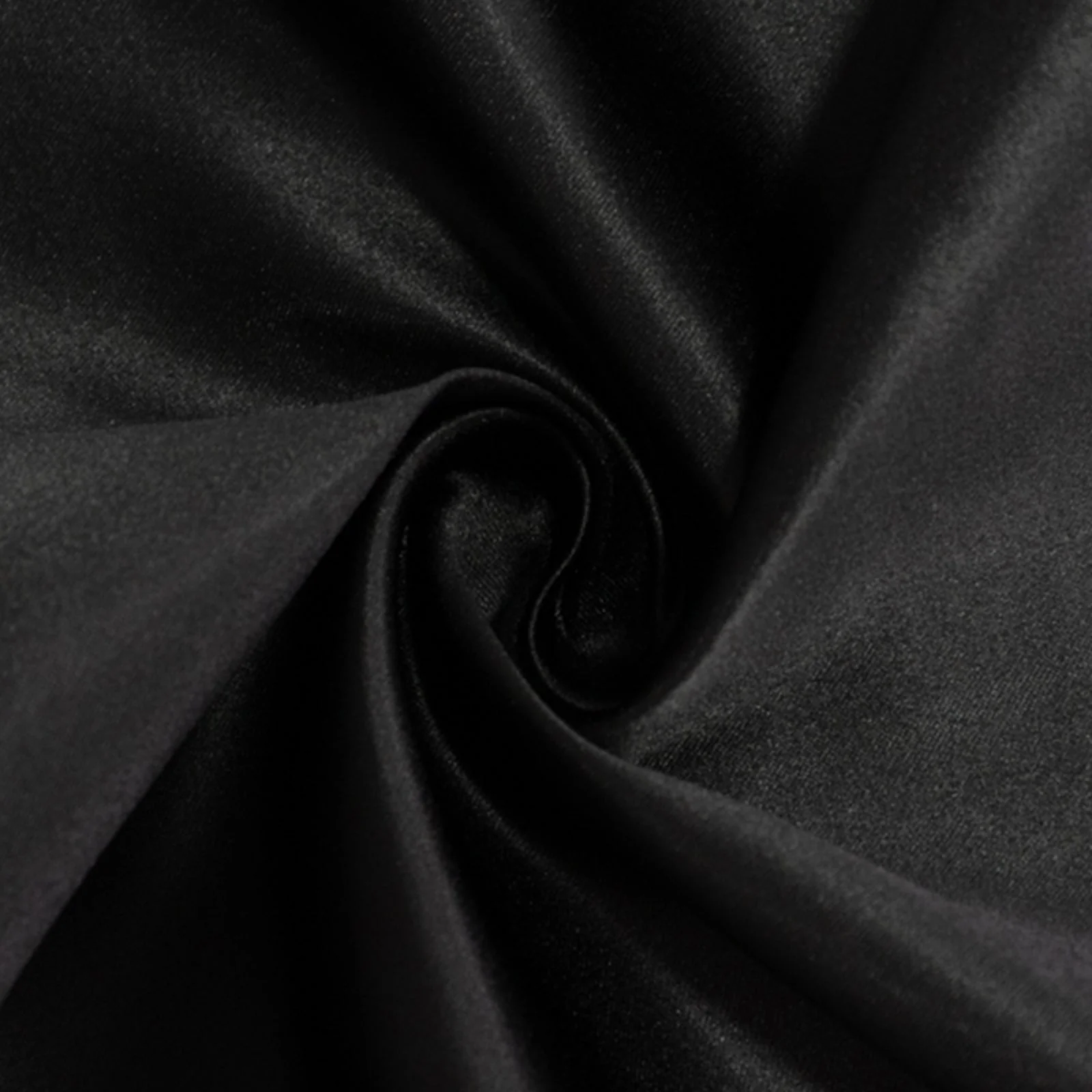 Lamour Satin Round Tablecloth 120" Black - Silk-Like Seamless Table Cover for Exquisite Weddings - Image 7