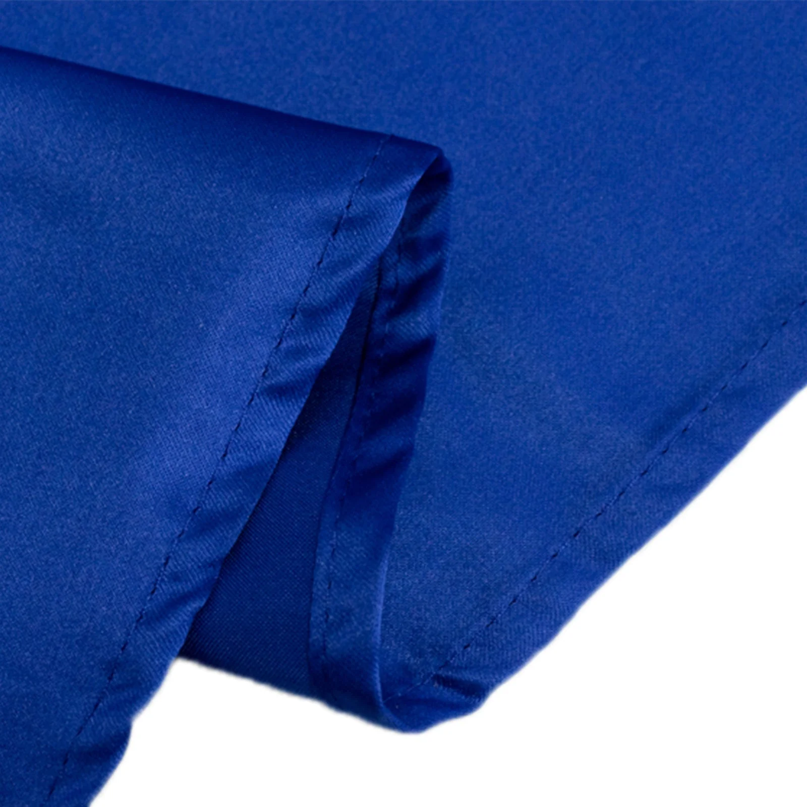 Lamour Satin Round Tablecloth 120" Royal Blue - Seamless Table Cover - Image 7