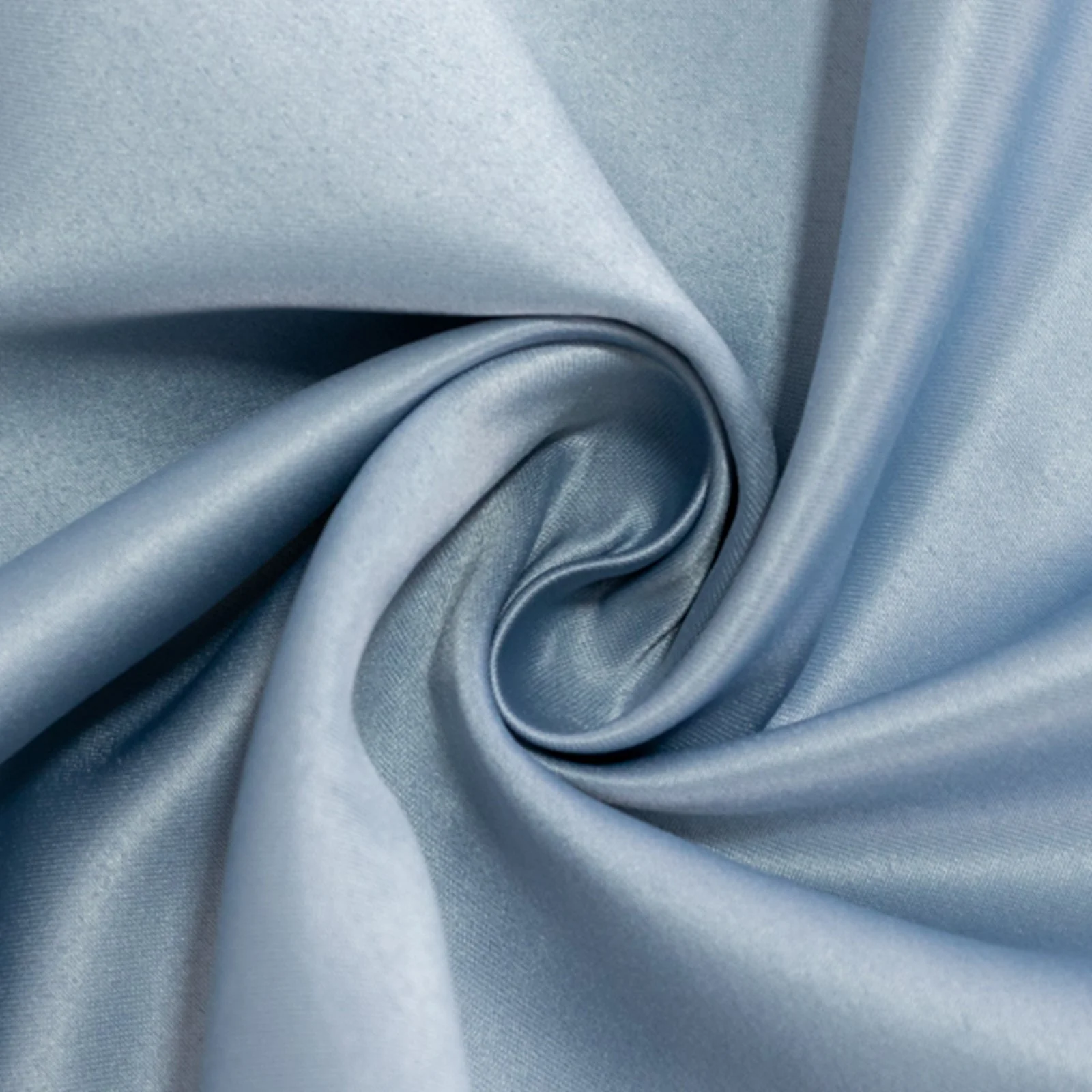 Lamour Satin Square Table Overlay 54"x54" Dusty Blue - Soft Tempered Sheen Table Topper - Image 6