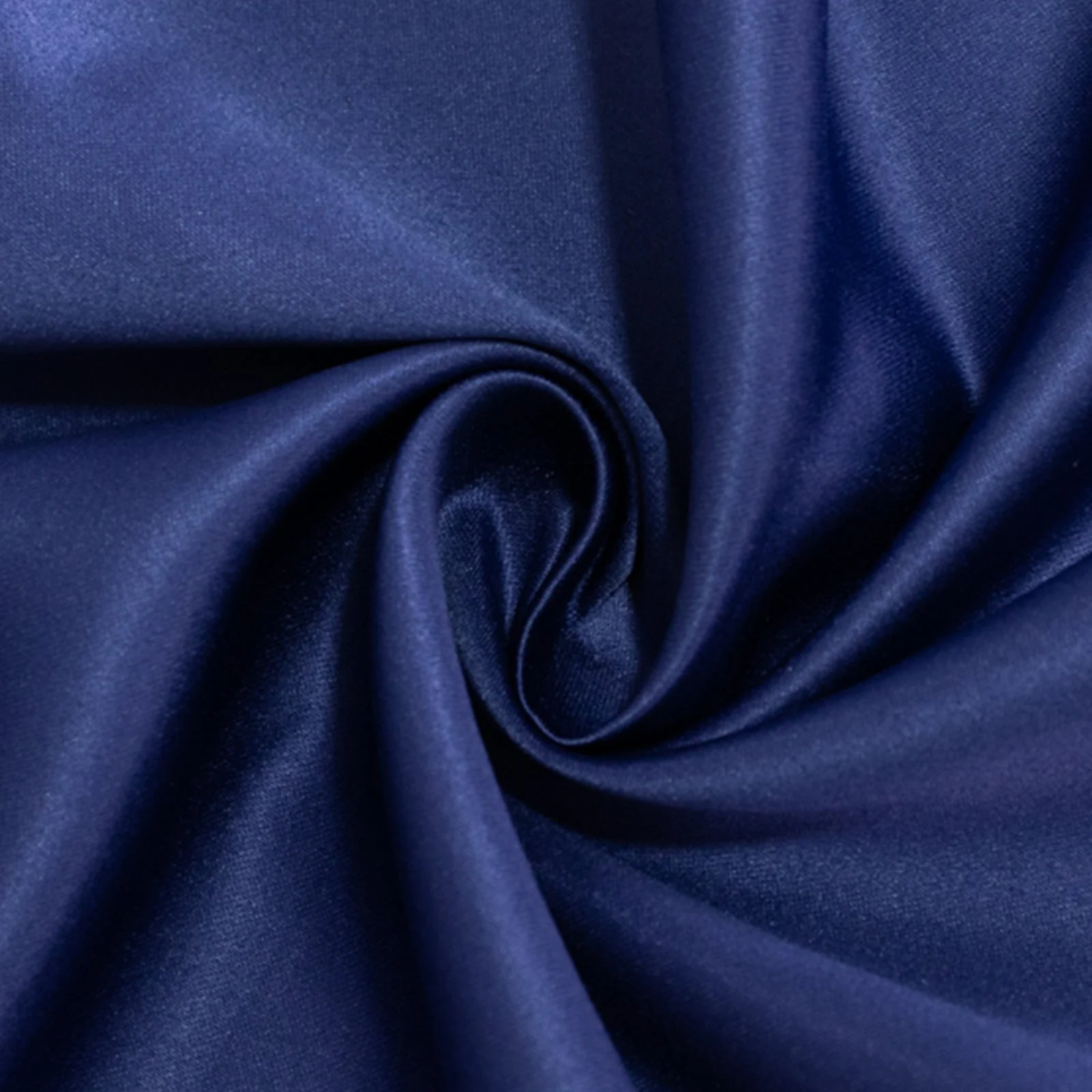 Lamour Satin Square Table Overlay 54"x54" Navy Blue - Soft Tempered Sheen Table Topper - Image 6