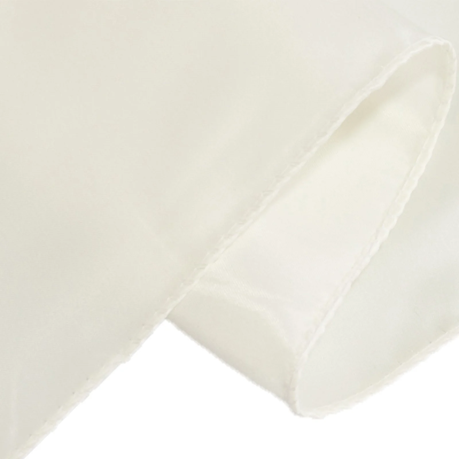 Lamour Satin Table Overlay 72"x72" Ivory with Smooth Finish - Image 7