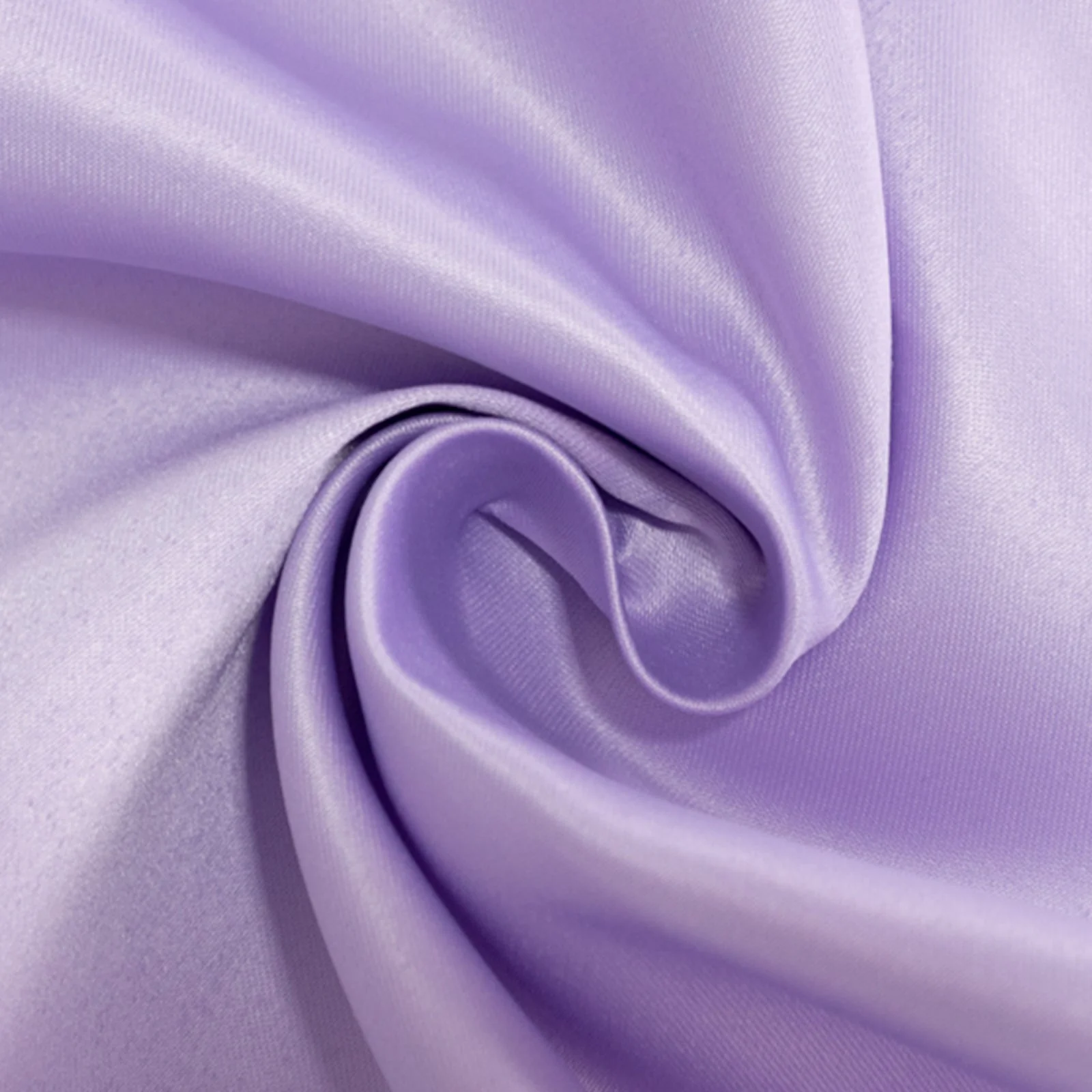 Lamour Satin Table Overlay 72"x72" Lavender Lilac with Smooth Finish - Image 8