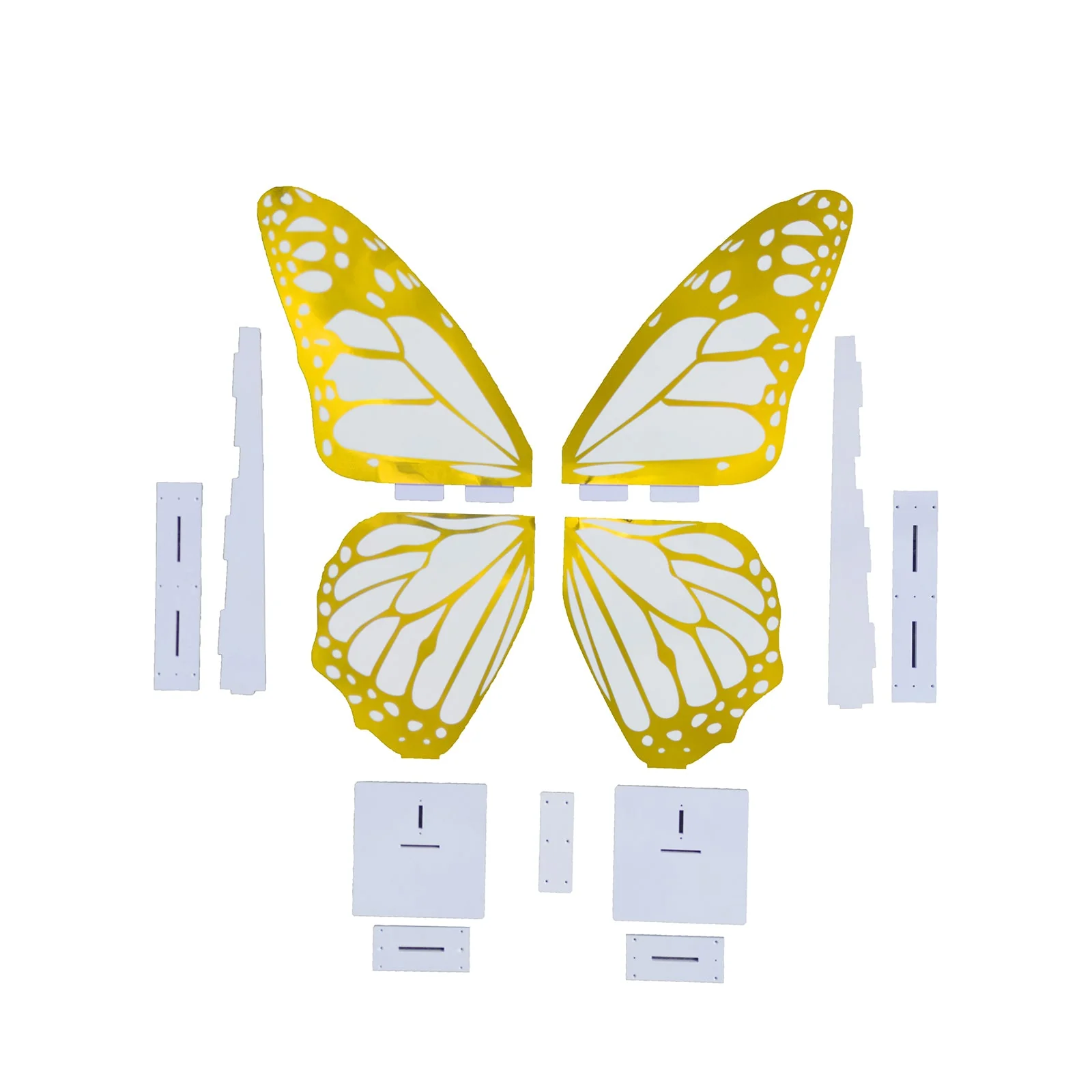Large Butterfly Party Props Decor, 3ft White and Gold Butterfly Foamboard Stand - Image 7