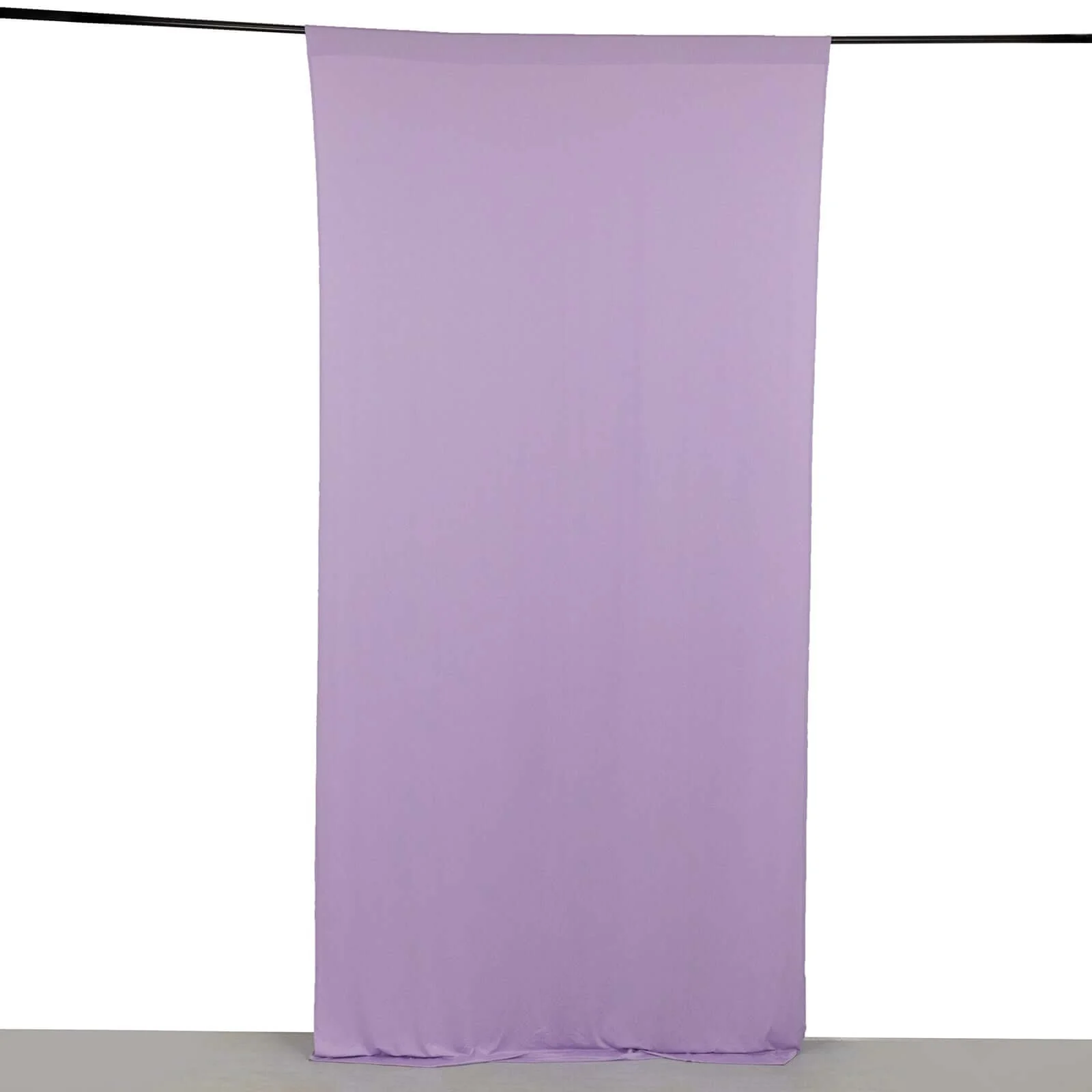 Lavender Lilac 4-Way Stretch Spandex Backdrop Drape Curtain, Wrinkle Free Event Divider Panel with Rod Pockets - 5ftx10ft - Image 6