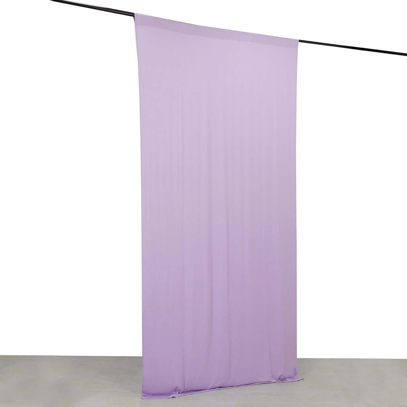 Lavender Lilac 4-Way Stretch Spandex Backdrop Drape Curtain, Wrinkle Free Event Divider Panel with Rod Pockets - 5ftx10ft - Image 7
