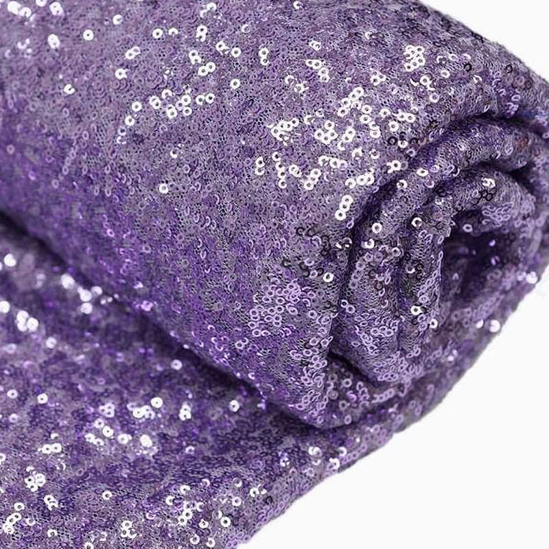 Lavender Lilac Sequin Fabric Bolt, Sparkly DIY Craft Fabric Roll 54"x4 Yards