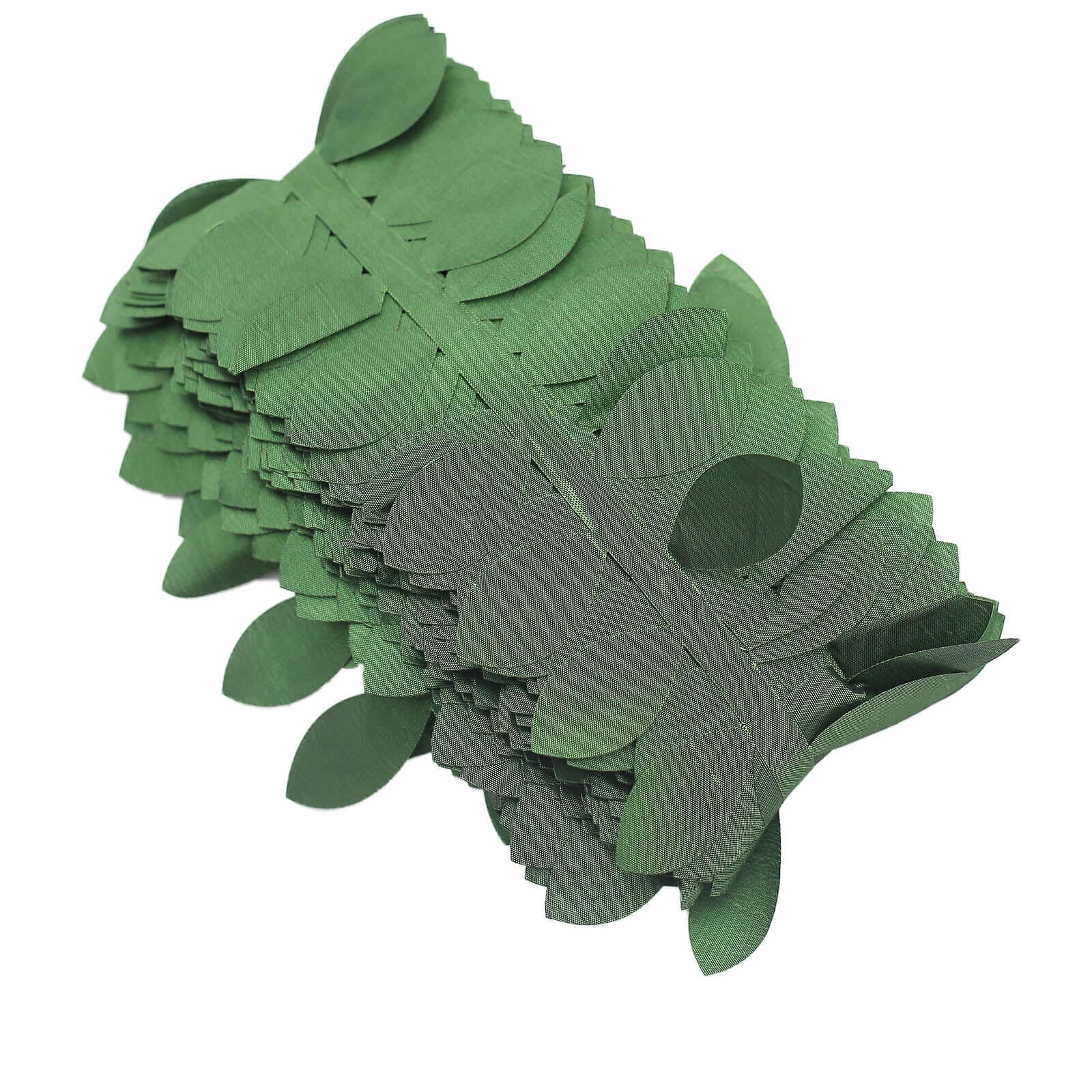 Leaf Petal Taffeta Ribbon Sash Green 50ft 4" - Artificial DIY Fabric Garland - Image 12