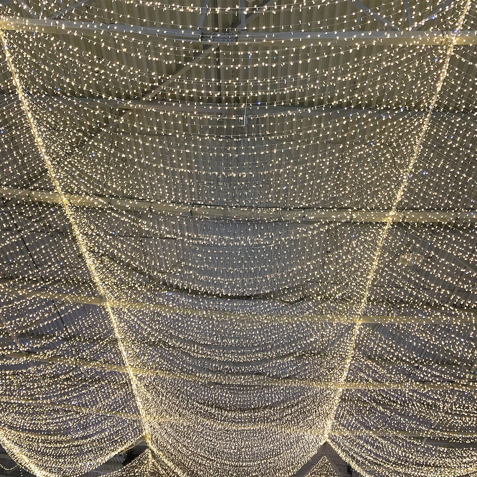 Warm White 1200 LED Curtain String Lights with 8 Modes & Inline Memory Controller, Plug-In End-to-End Connectable Fairy Lights for Indoor Outdoor Use - 10ftx40ft - Image 2