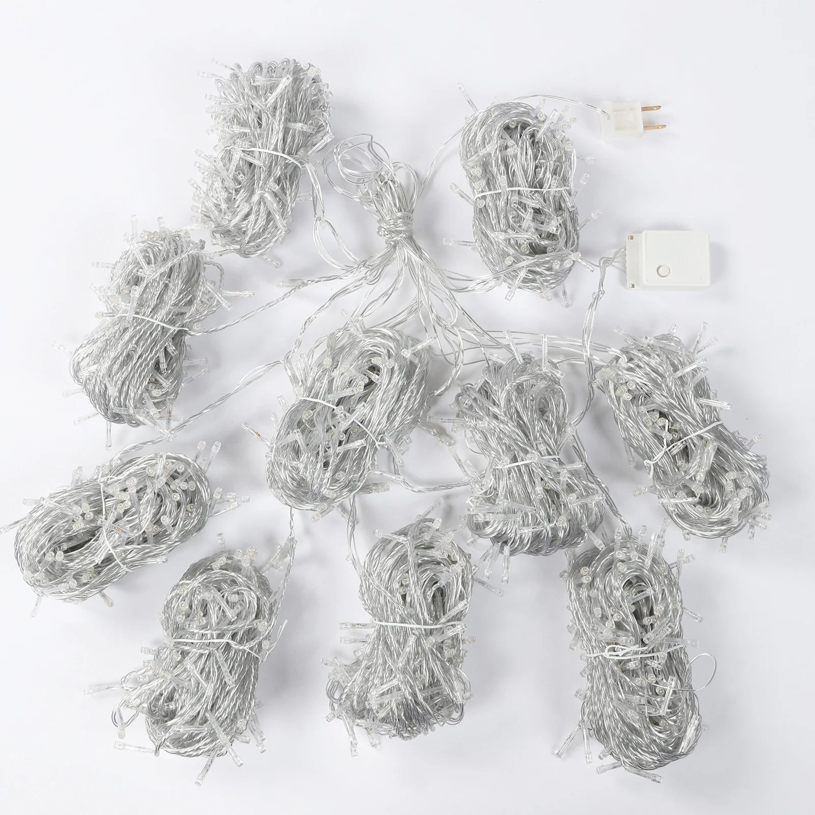 LED Curtain String Lights 10ft x 50ft – Warm White 1500 LED Plug-In Fairy Lights, 8 Modes, End-to-End Connectable, Indoor/Outdoor Use - Image 2
