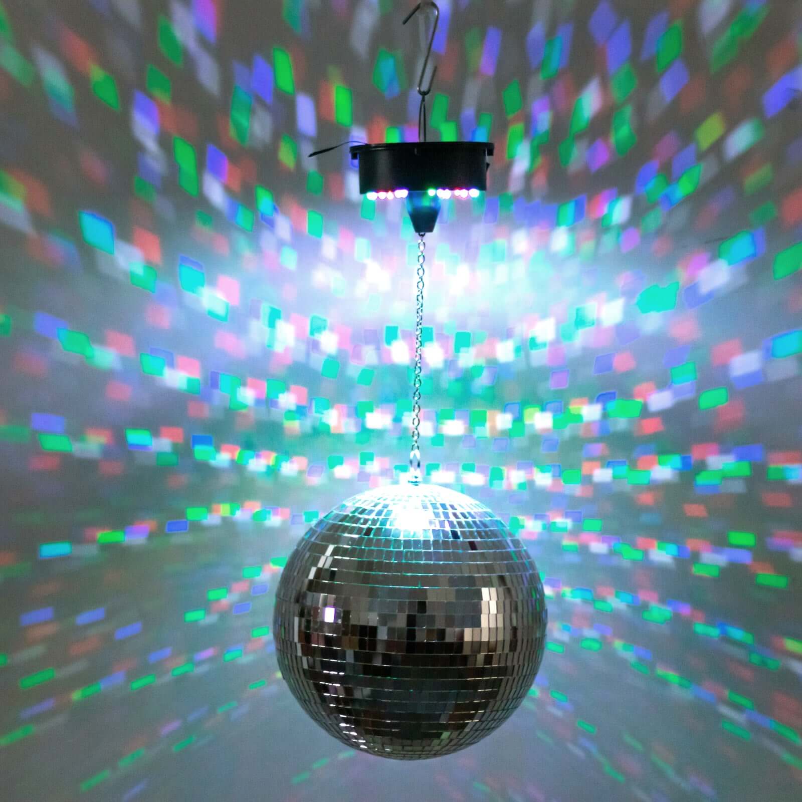 LED Light Rotating Heavy Duty Motor For Hanging Mirror Disco Ball, 5 RPM Battery Operated Motor With 8" Hanging Chain - Image 7