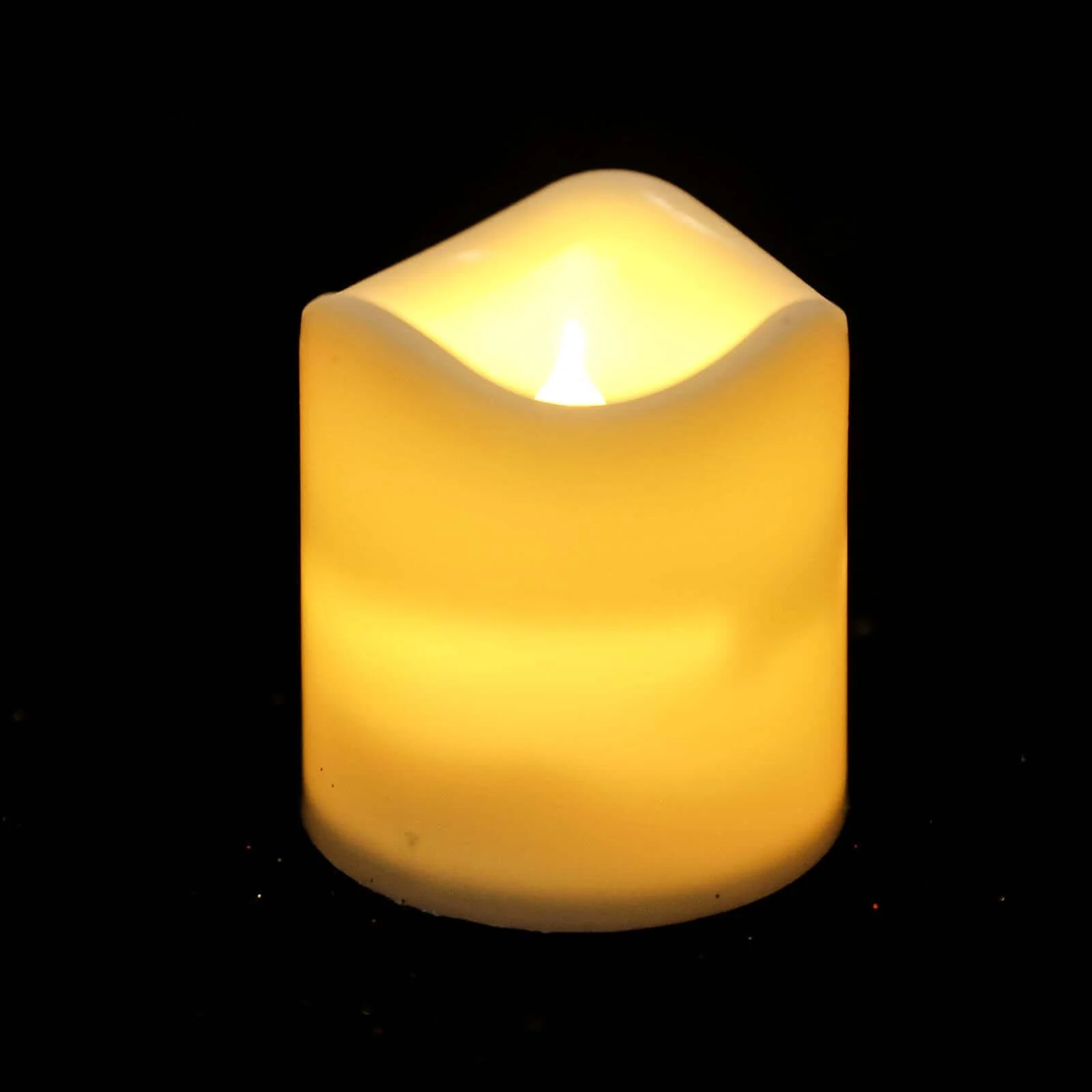 12-Pack LED Votive Candles White Classic Design - Flameless Battery Operated Reusable Lighting - Image 7