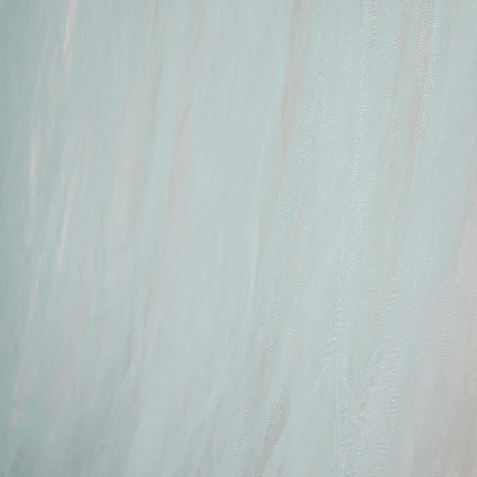 Light Blue Reversible Sheer Tulle Backdrop Drape Curtain With Satin Header, Rod Ready Photo Booth Event Divider Panel - 5ftx10ft - Image 9